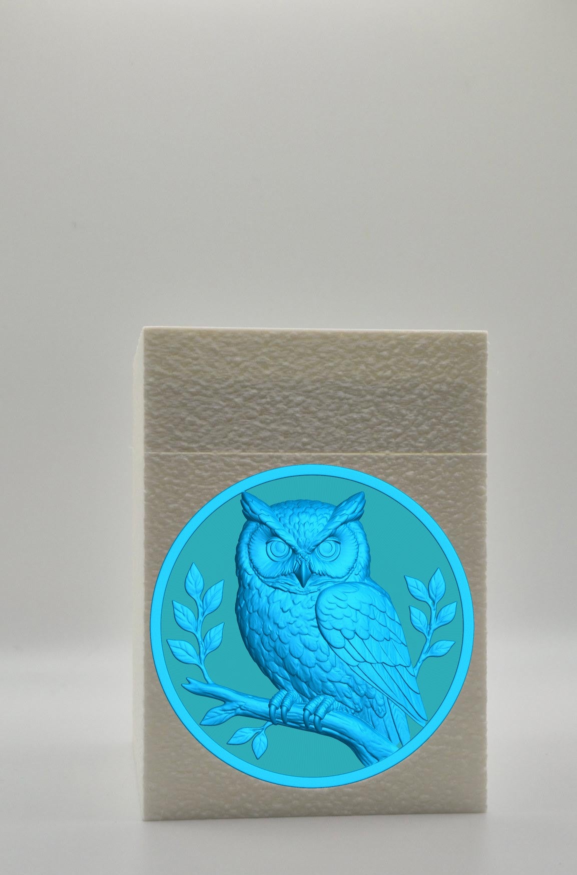 Owl Card Box — White
