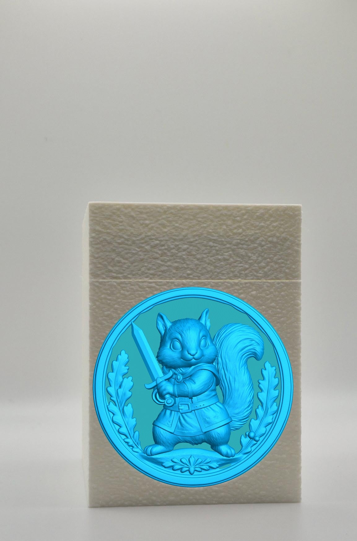 Squirrel Card Box — White