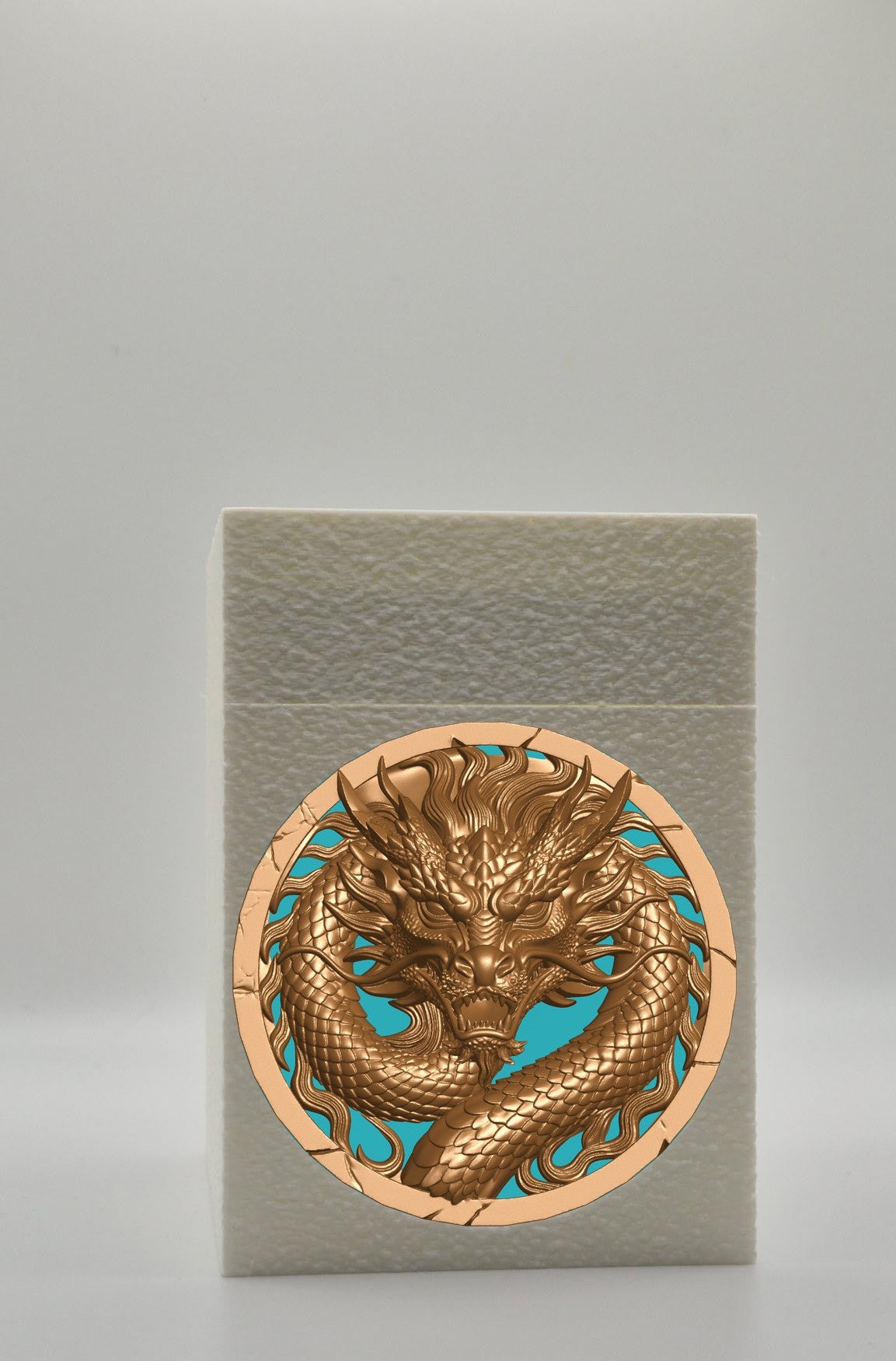 Dragon Card Box — White