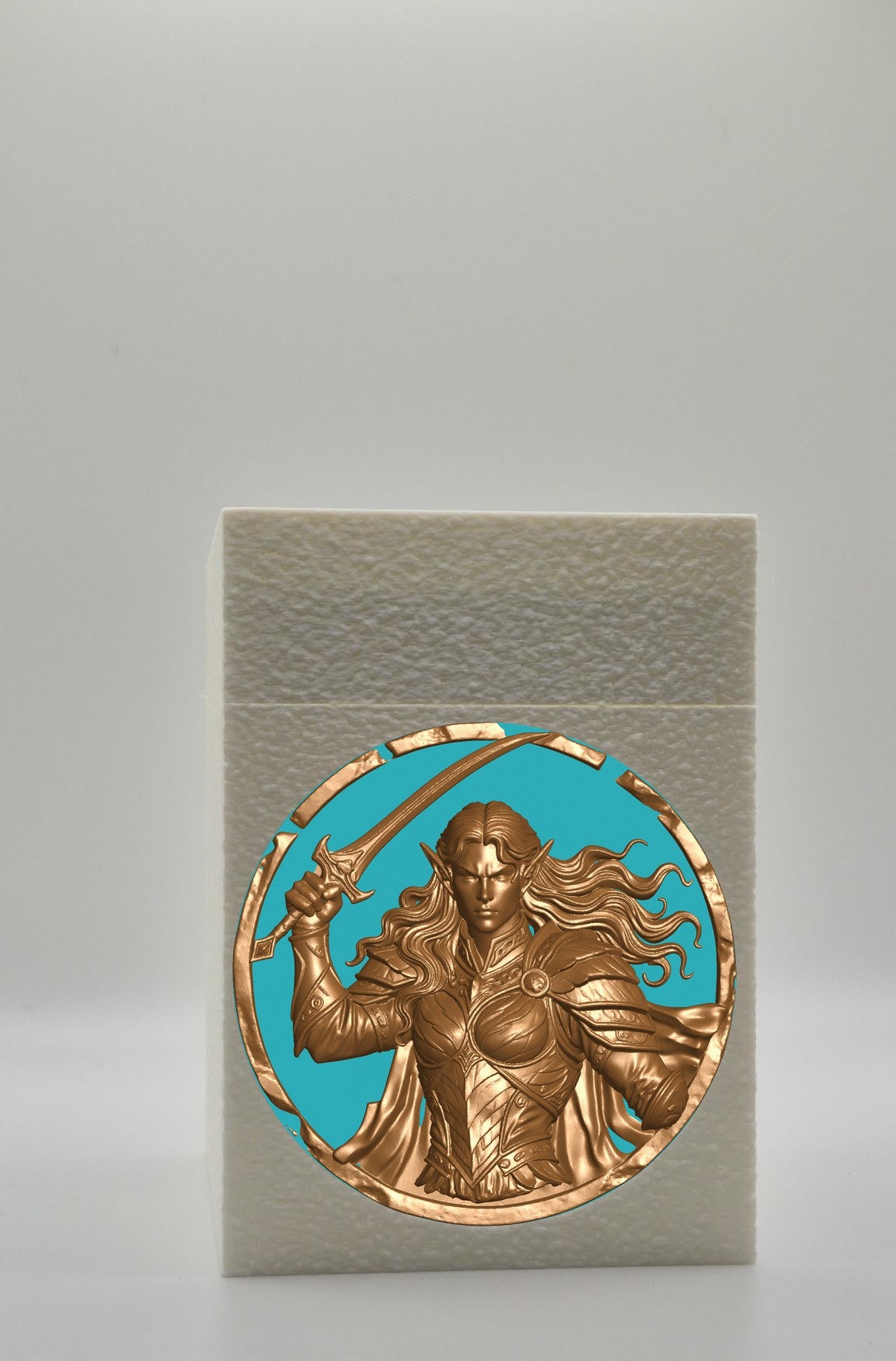 Elvish Warrior Card Box — White