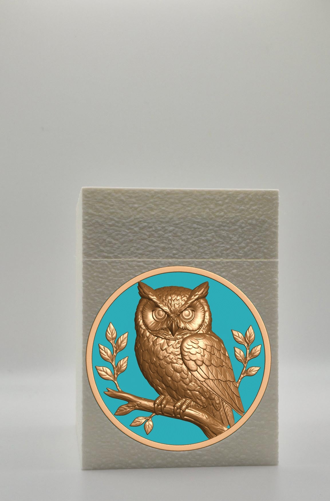 Owl Card Box — White