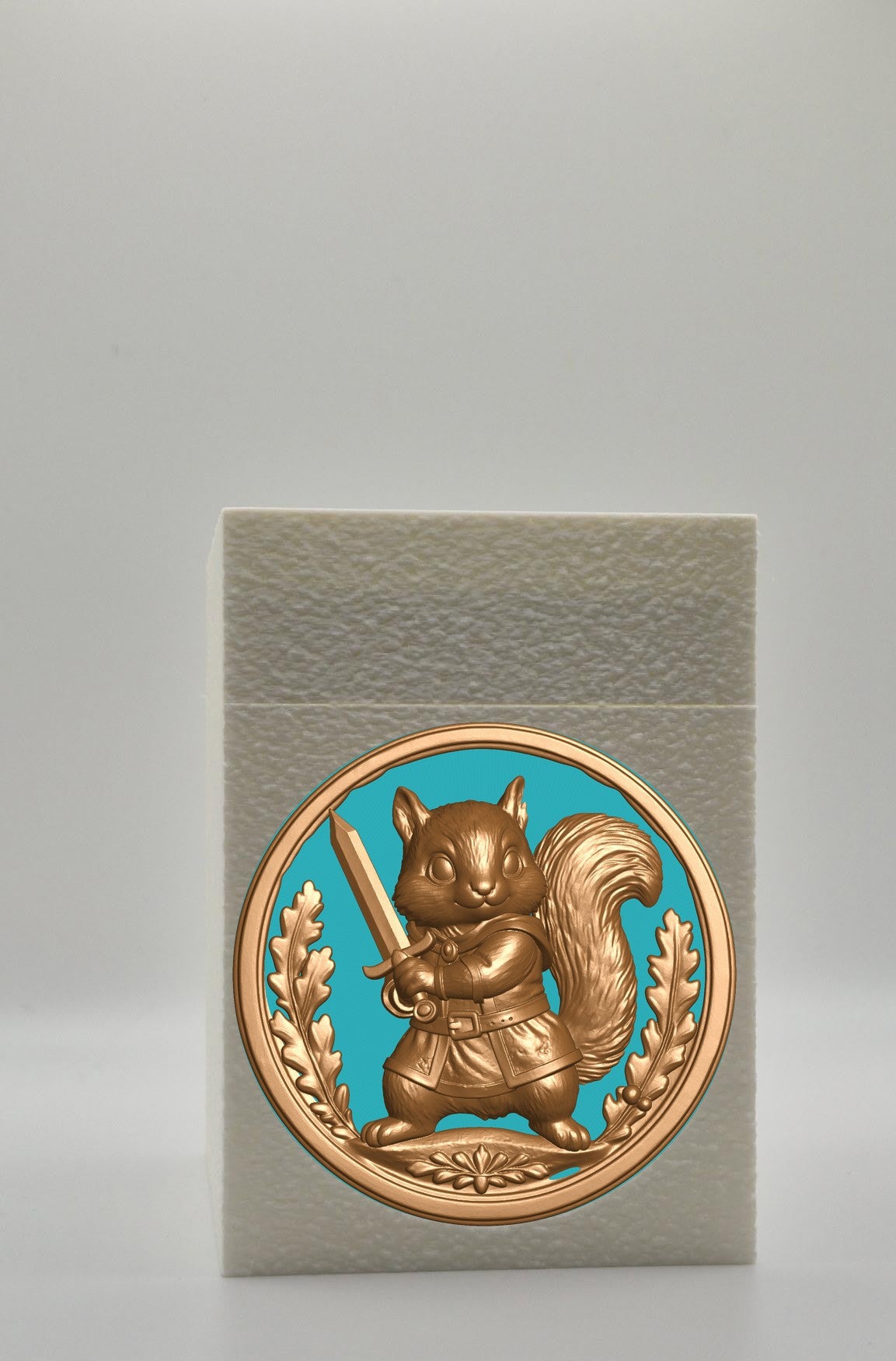 Squirrel Card Box — White
