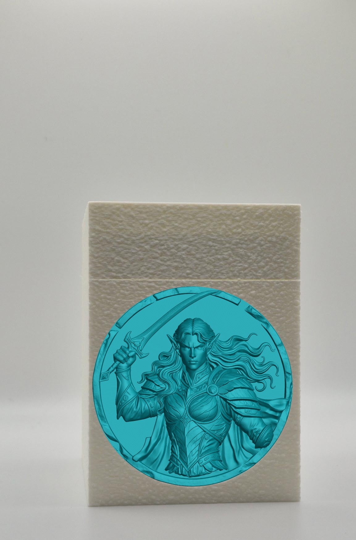 Elvish Warrior Card Box — White