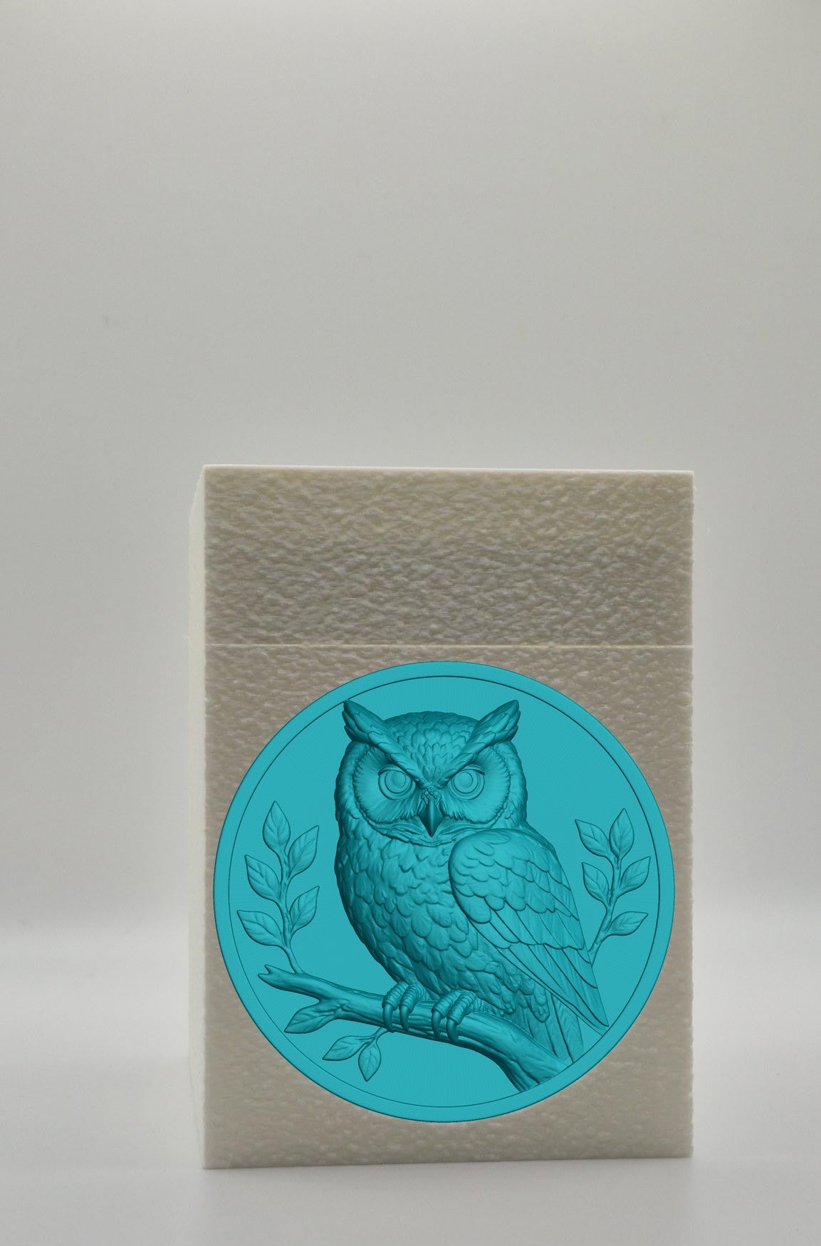 Owl Card Box — White