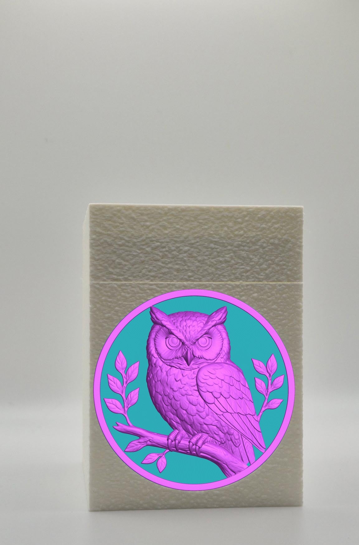 Owl Card Box — White