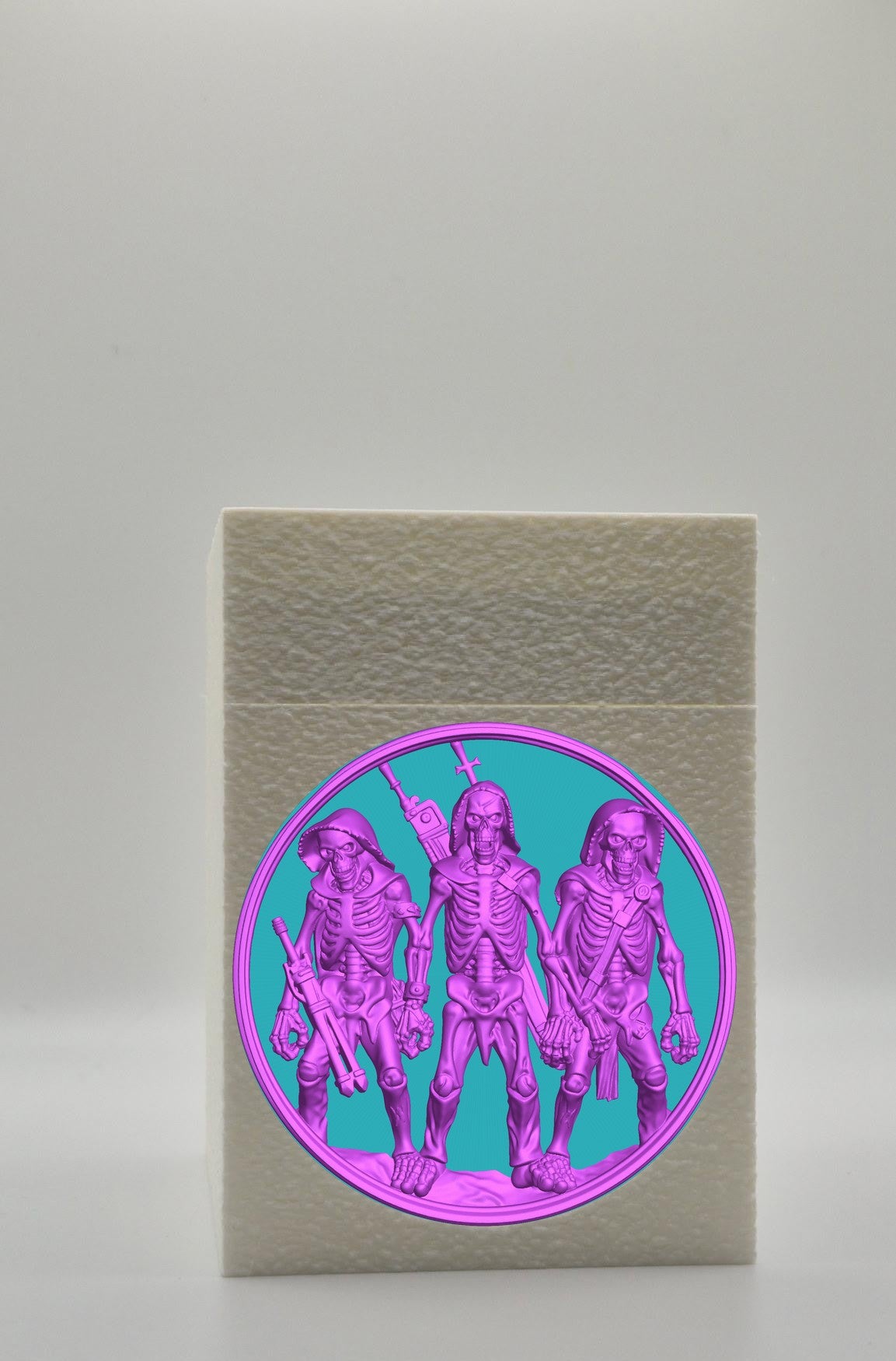 Skeleton Army Card Box — White