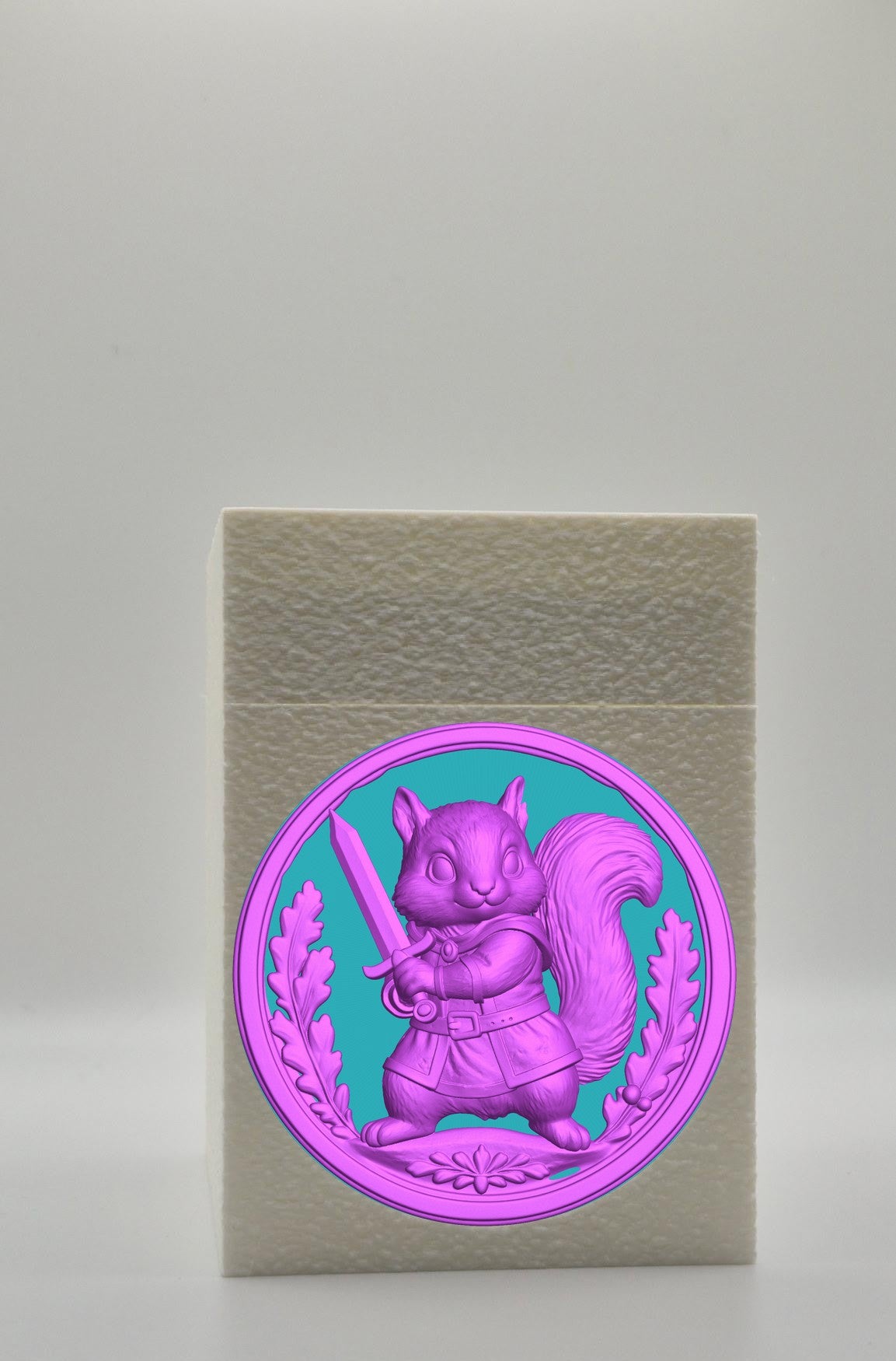 Squirrel Card Box — White