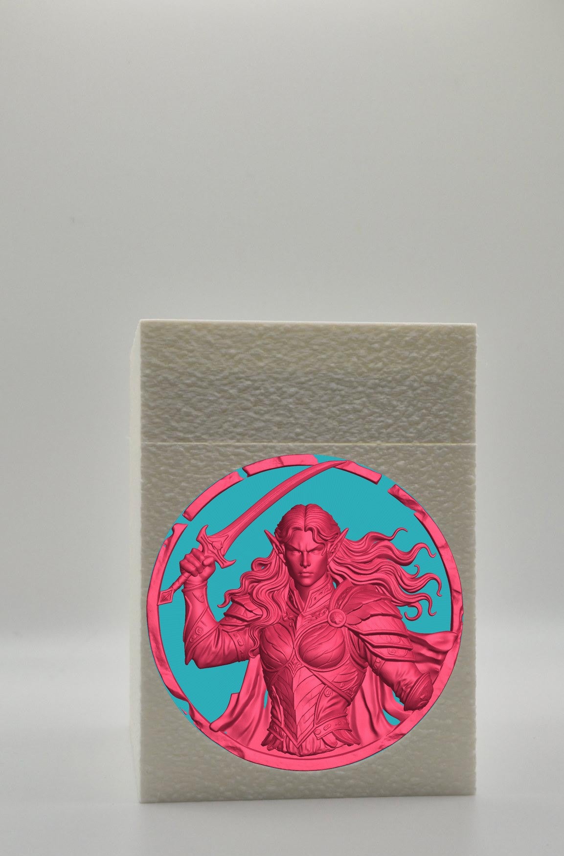 Elvish Warrior Card Box — White