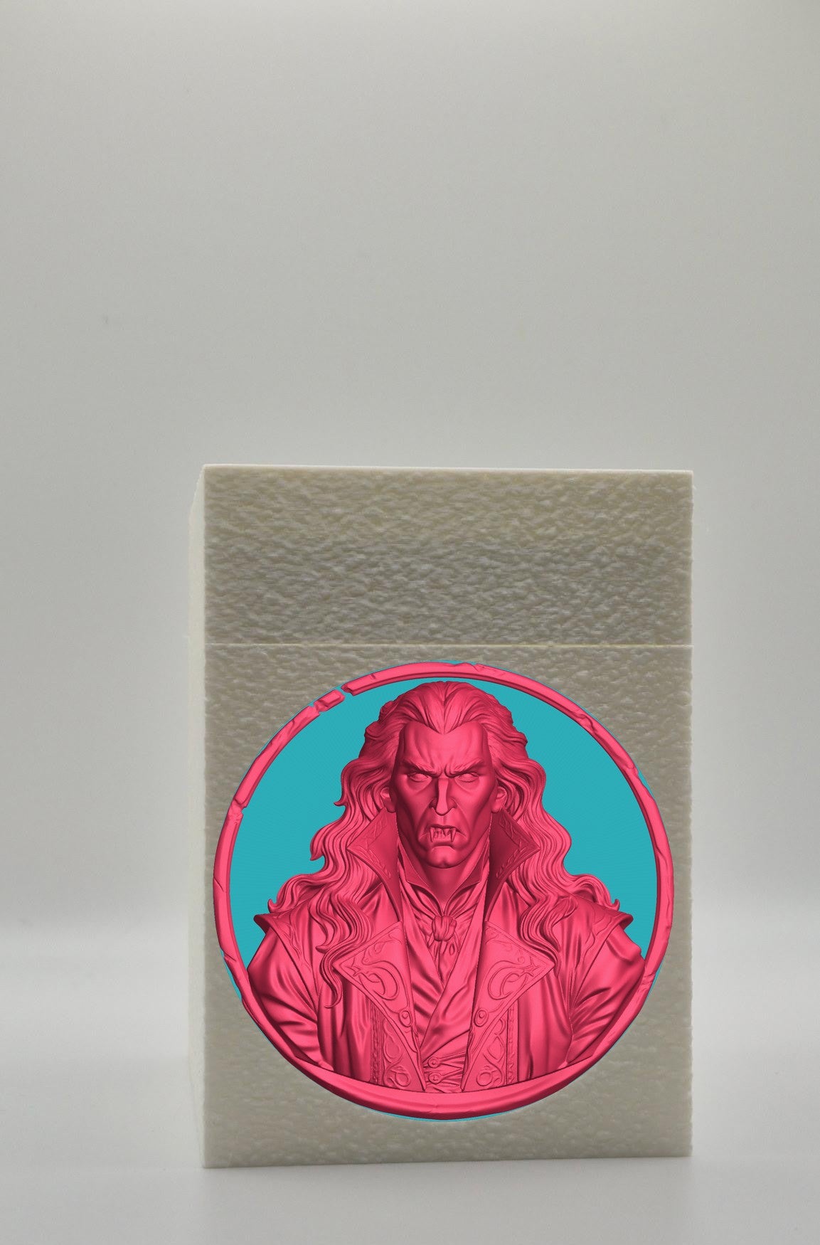 Gothic Vampire Card Box — White