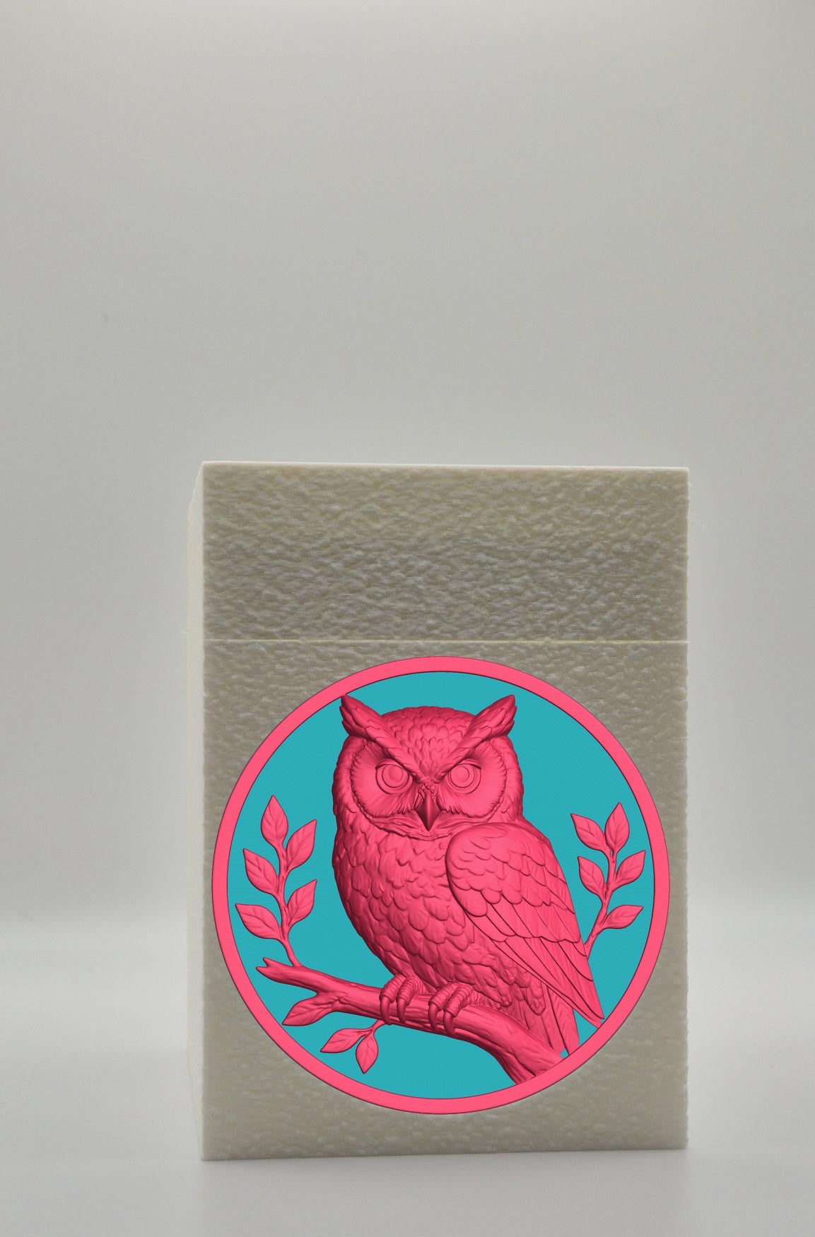 Owl Card Box — White