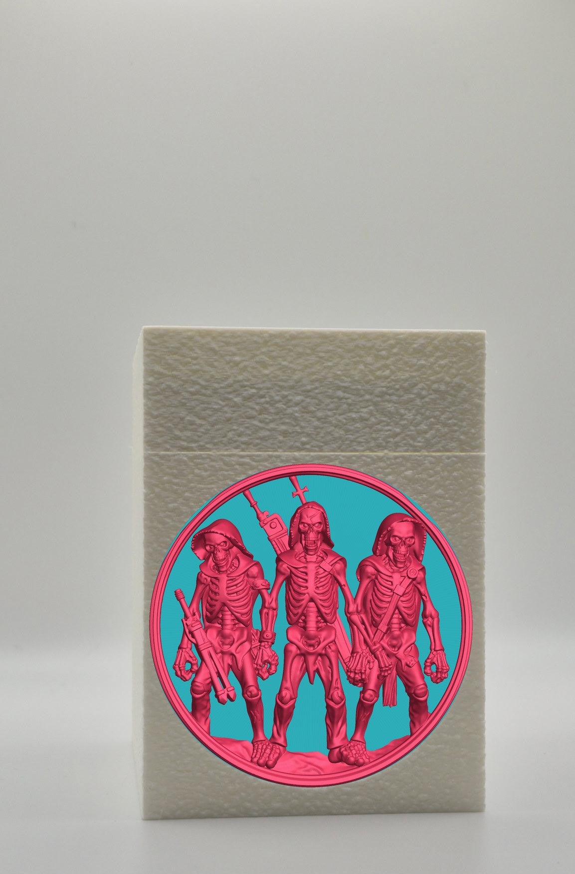 Skeleton Army Card Box — White