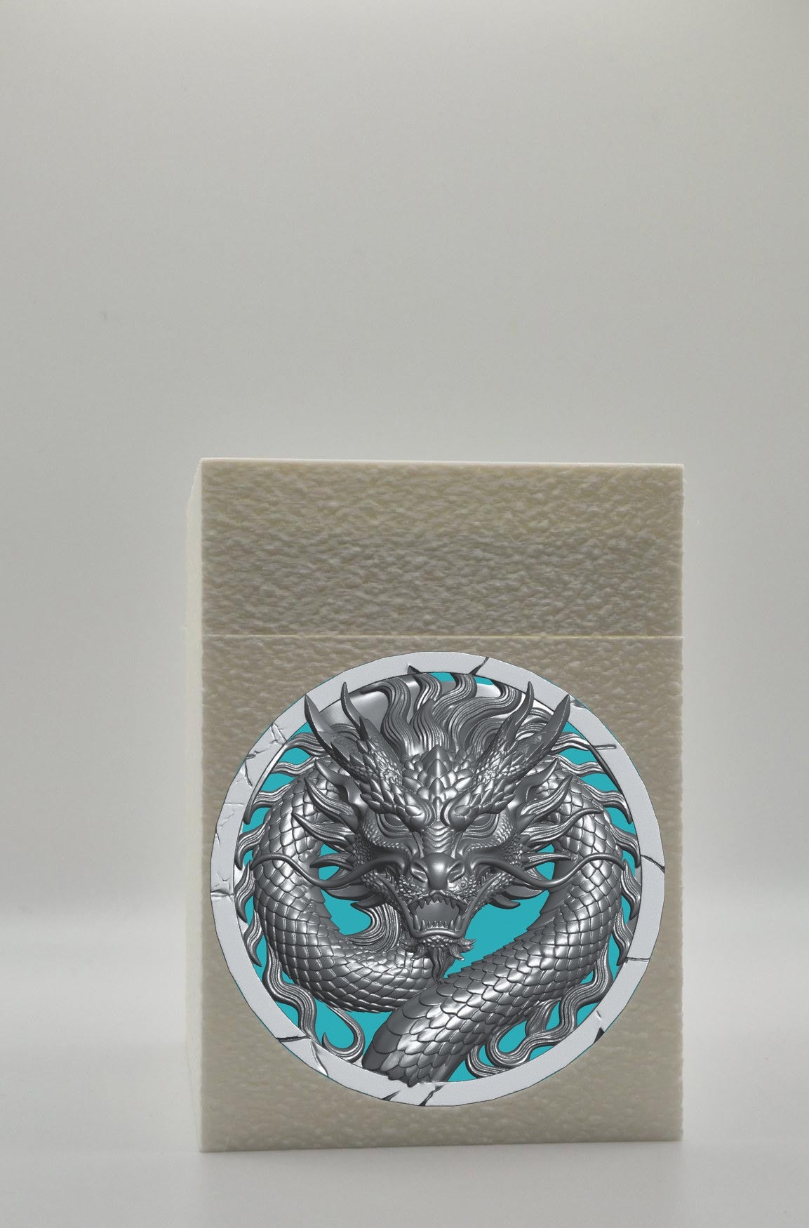 Dragon Card Box — White