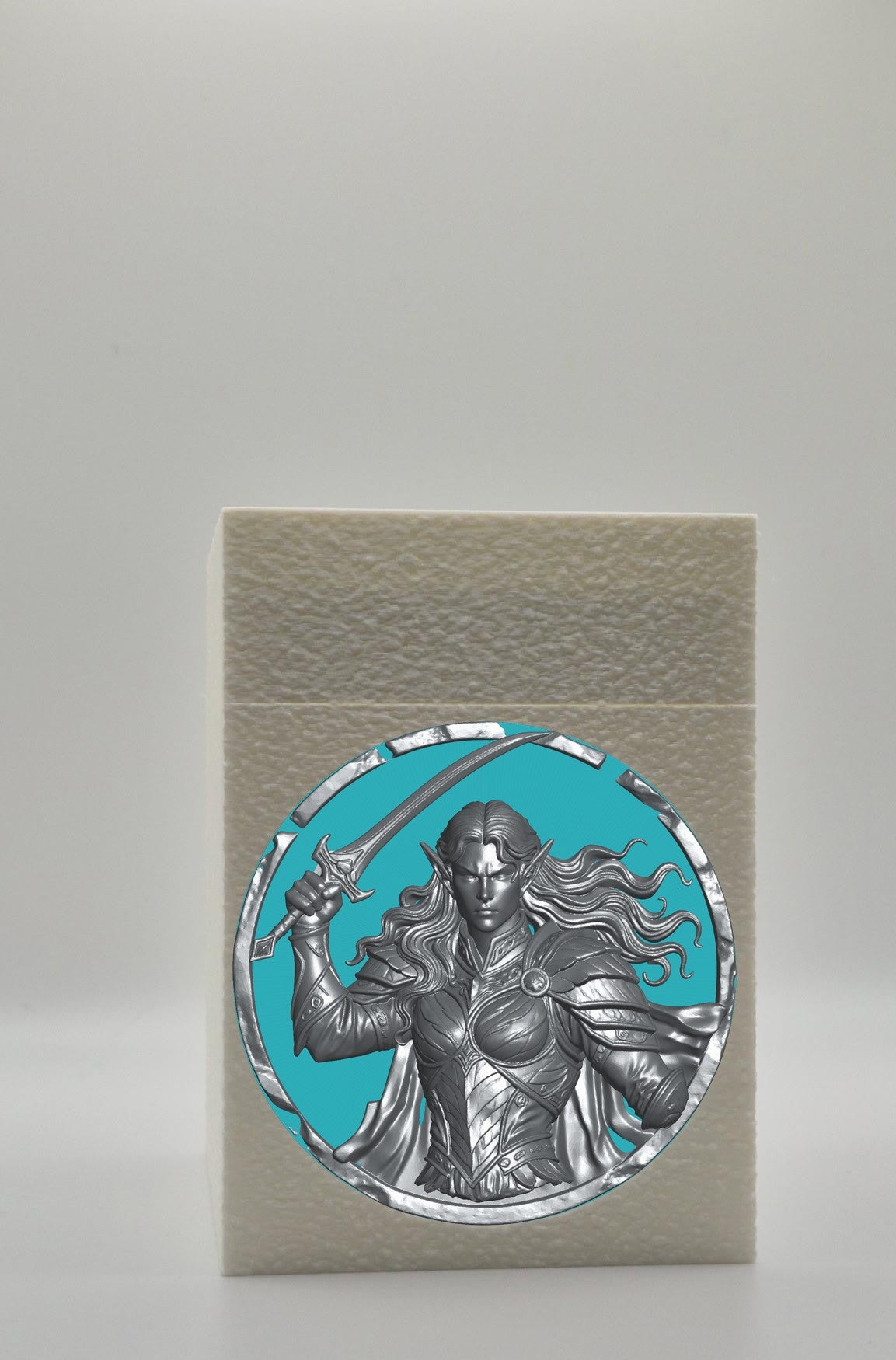 Elvish Warrior Card Box — White