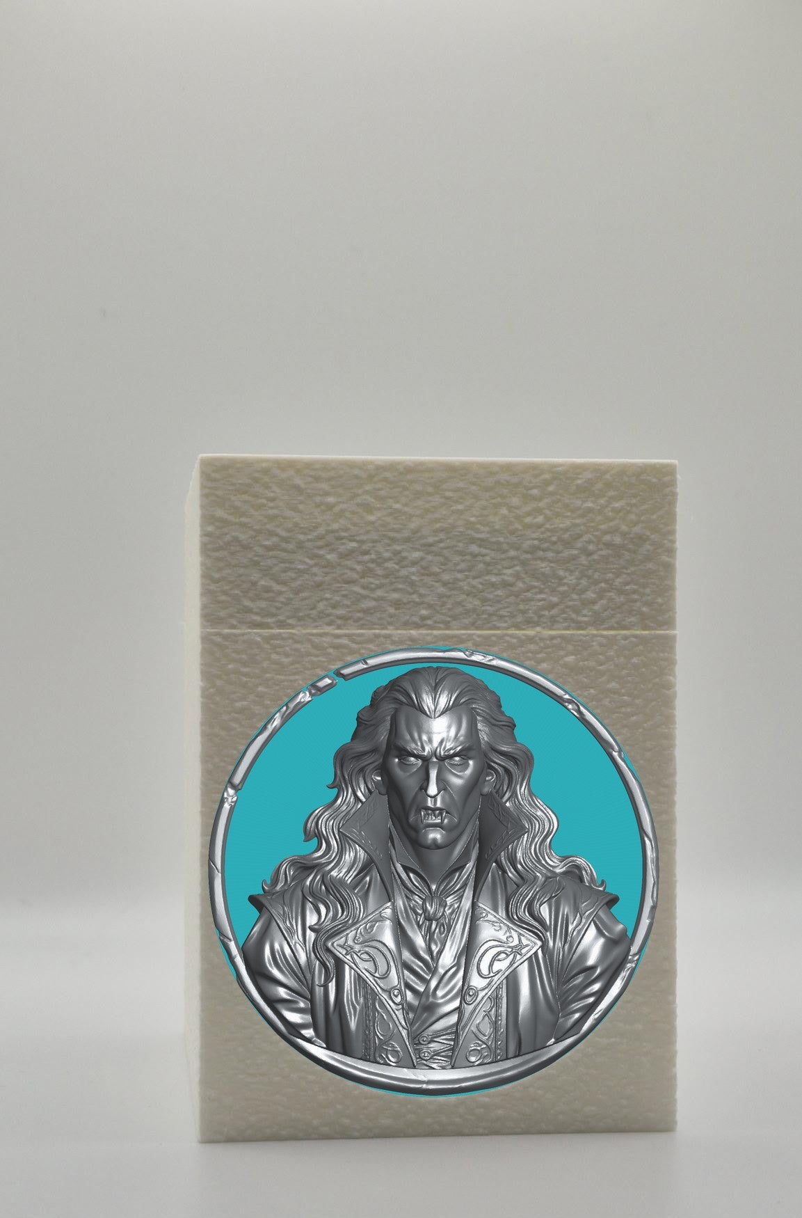 Gothic Vampire Card Box — White