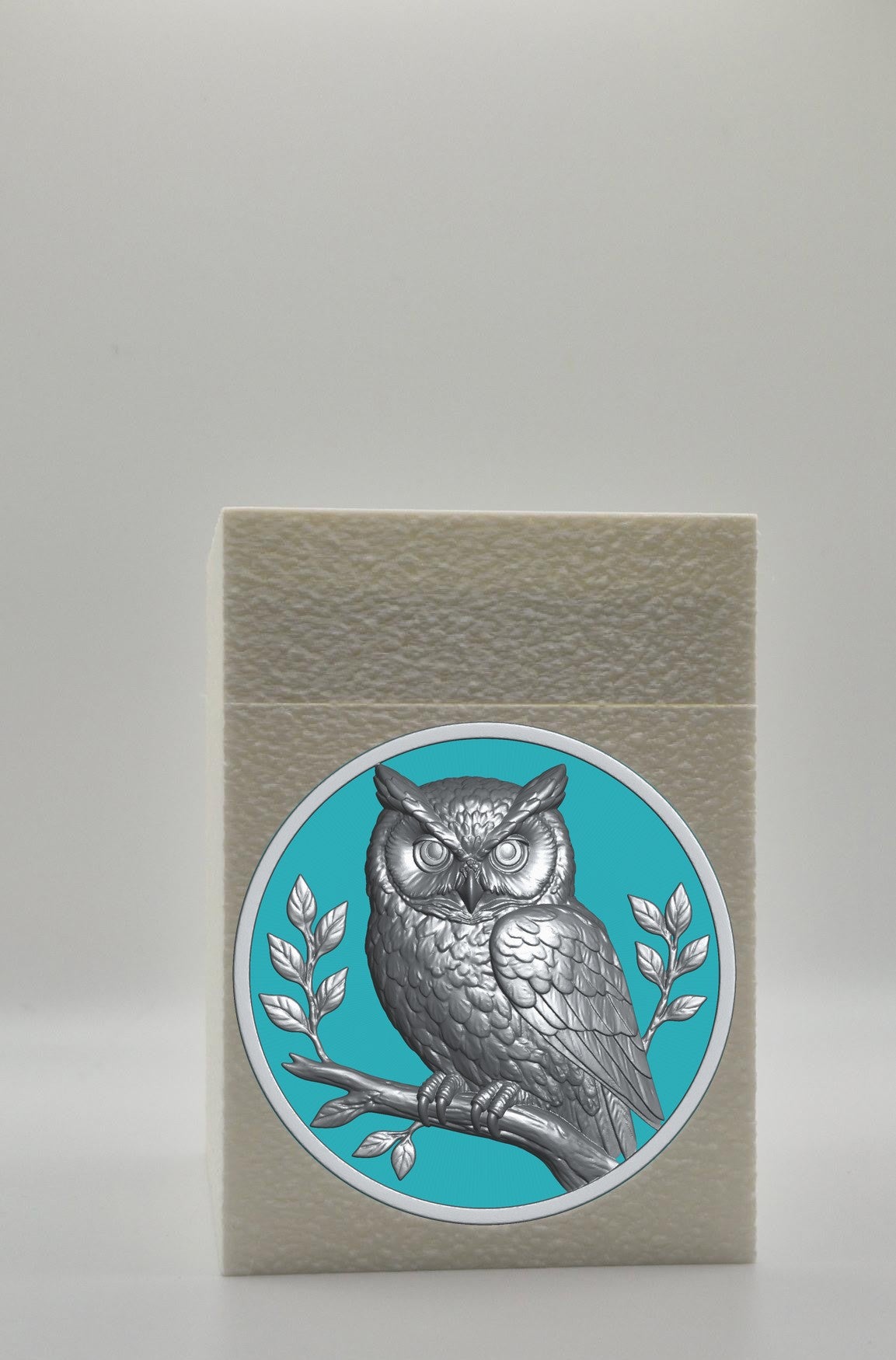 Owl Card Box — White
