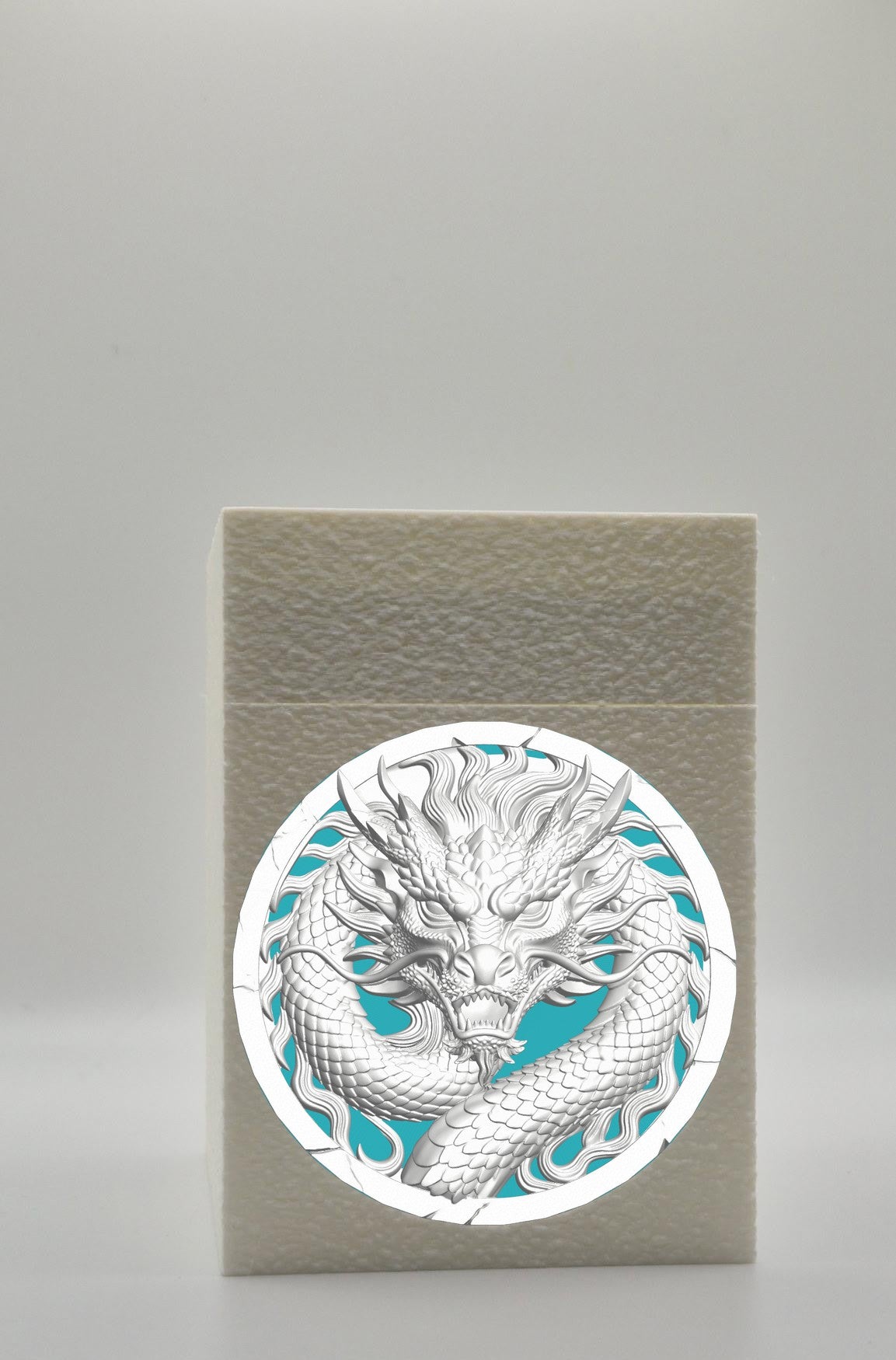 Dragon Card Box — White