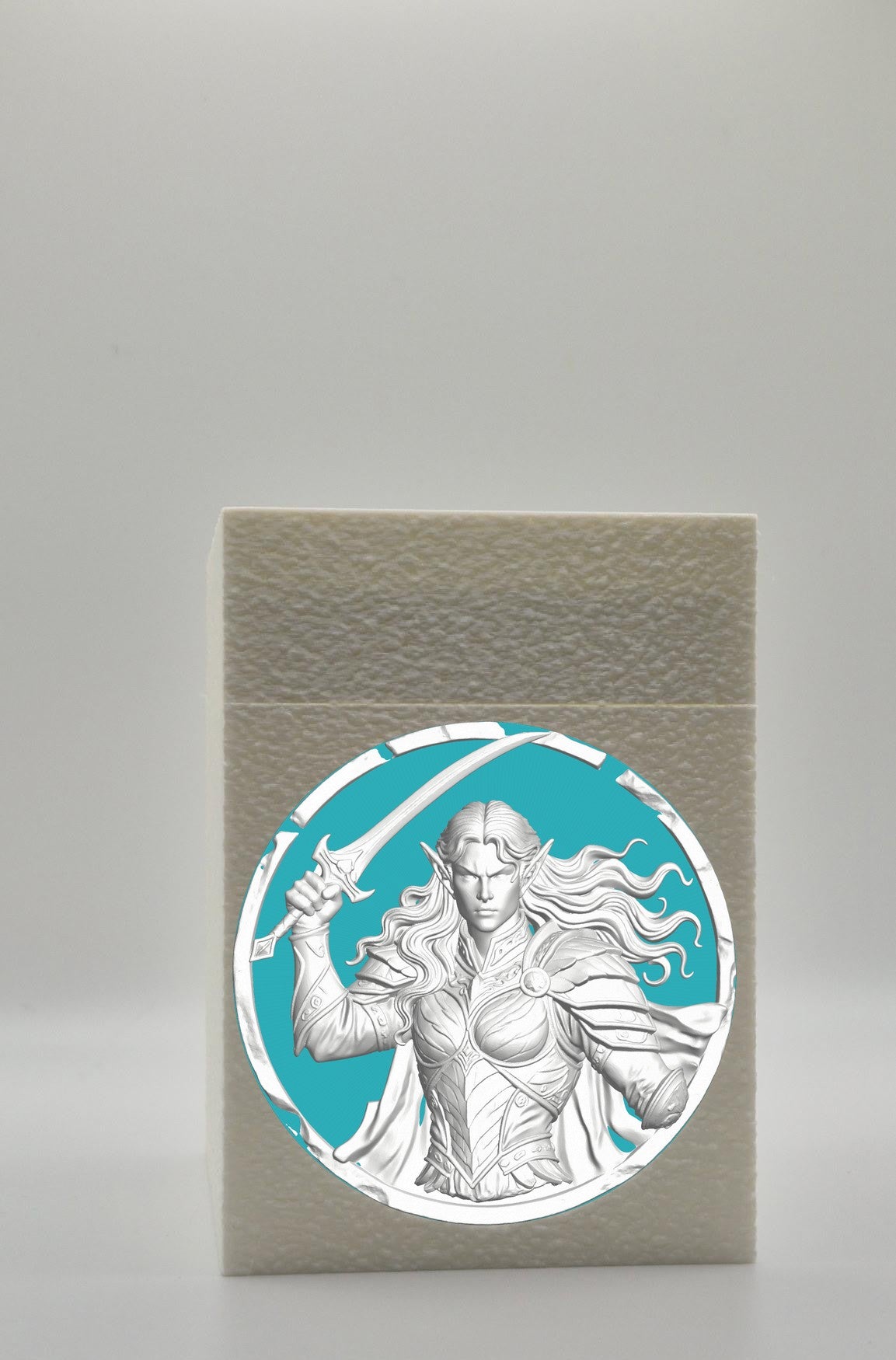 Elvish Warrior Card Box — White