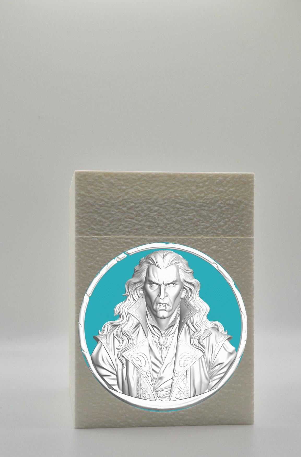 Gothic Vampire Card Box — White