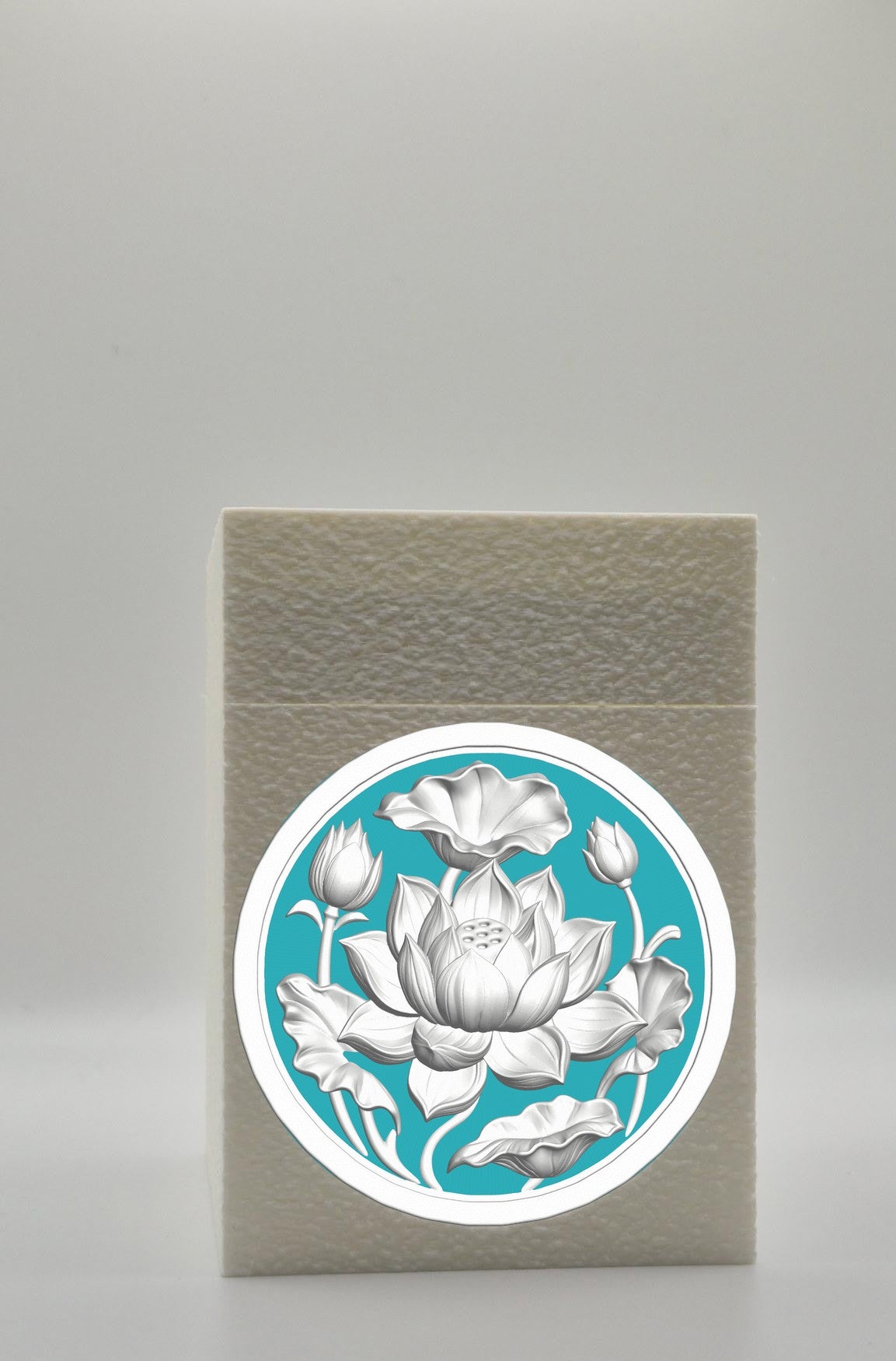 Lotus Card Box — White