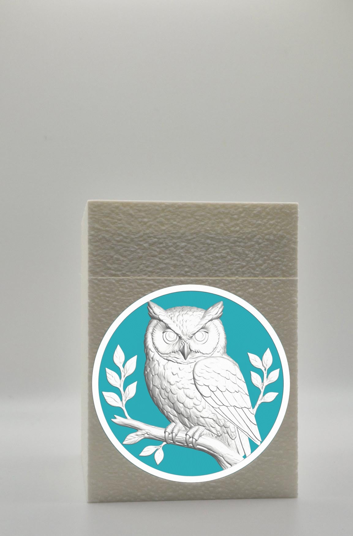 Owl Card Box — White