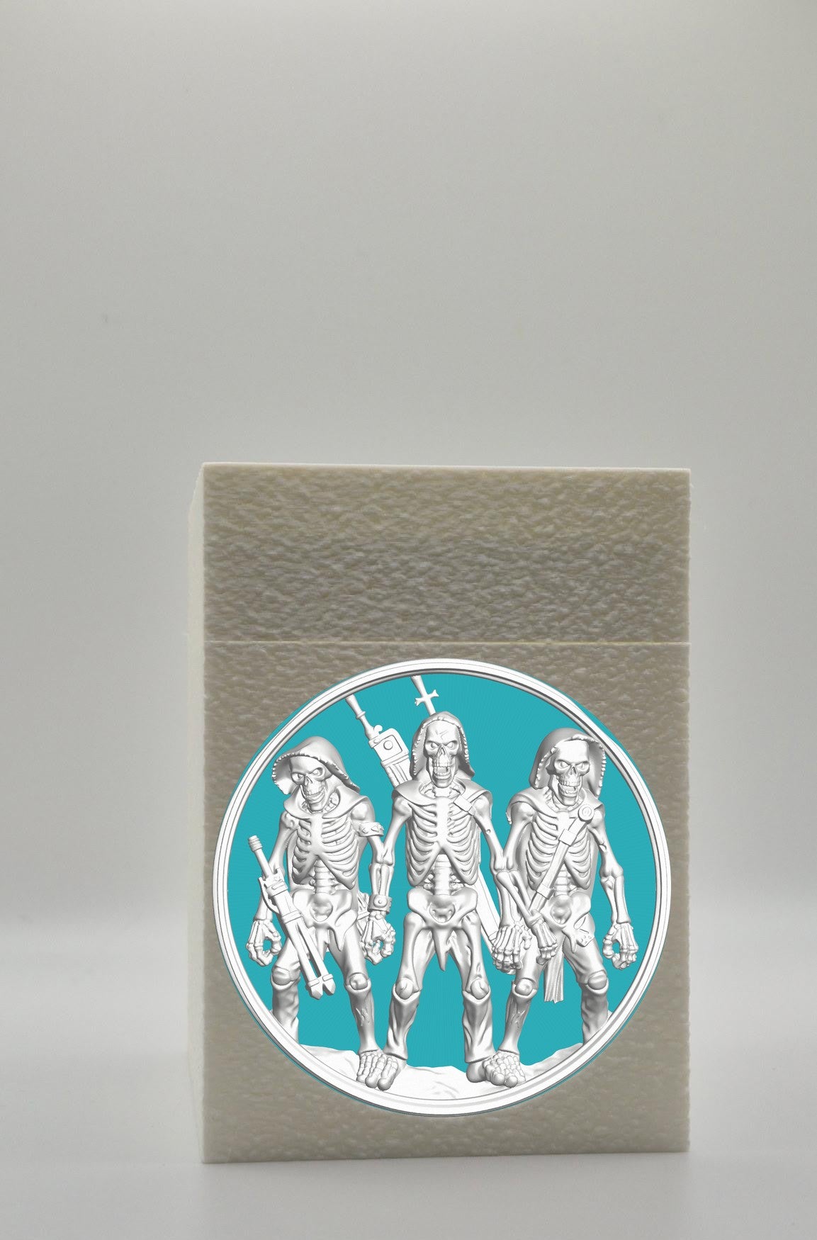 Skeleton Army Card Box — White