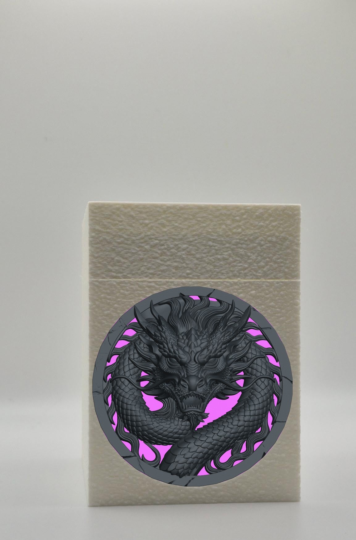 Dragon Card Box — White