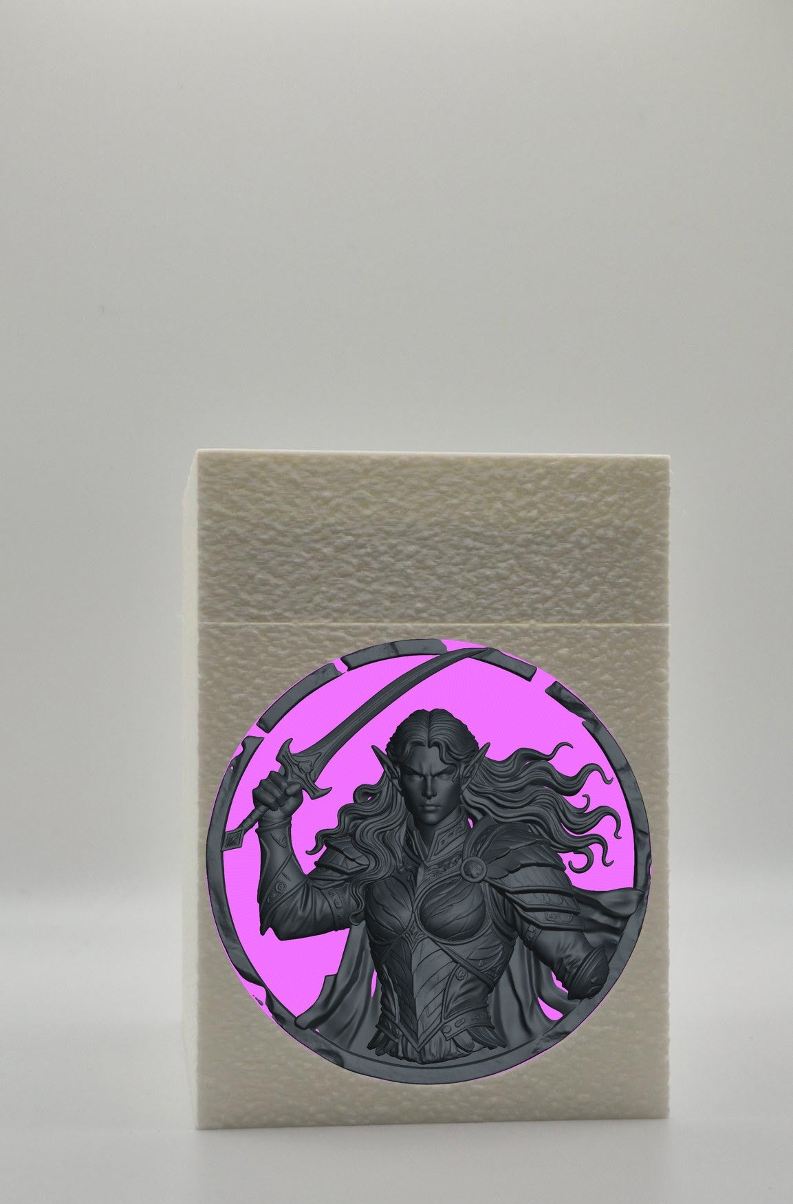 Elvish Warrior Card Box — White