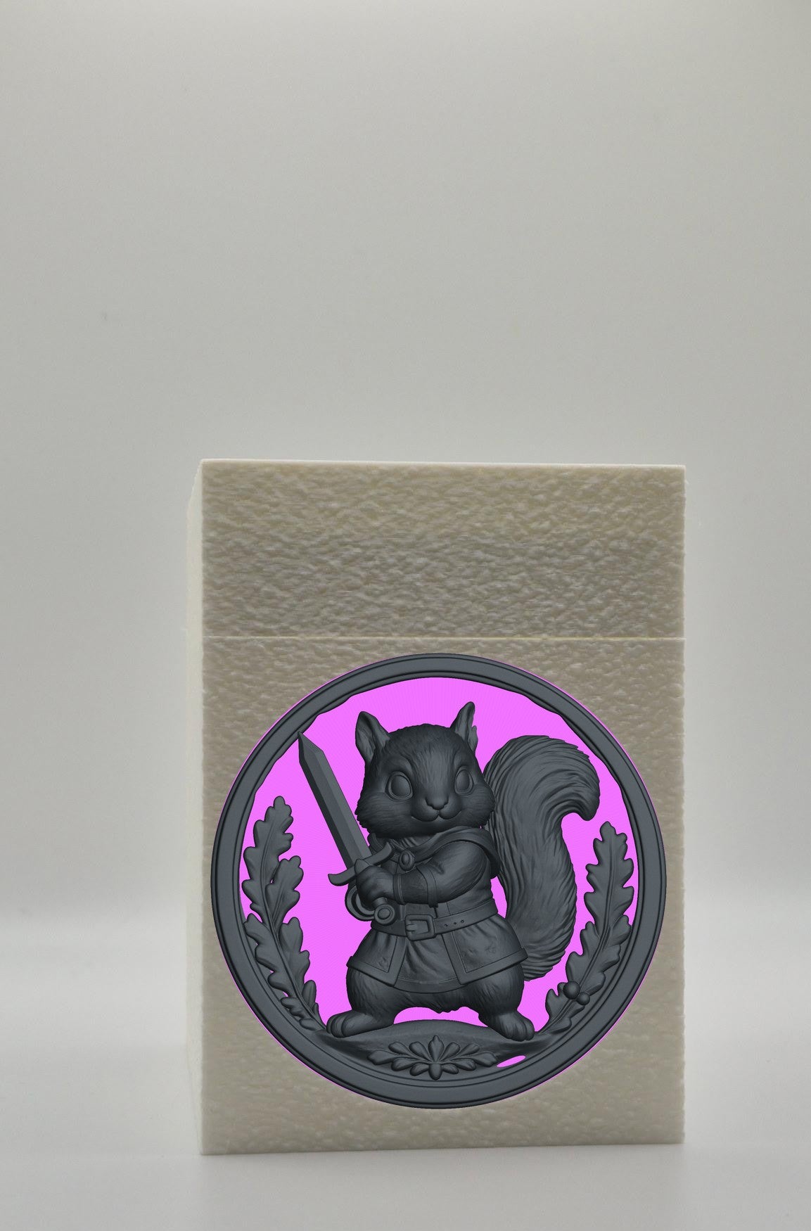 Squirrel Card Box — White