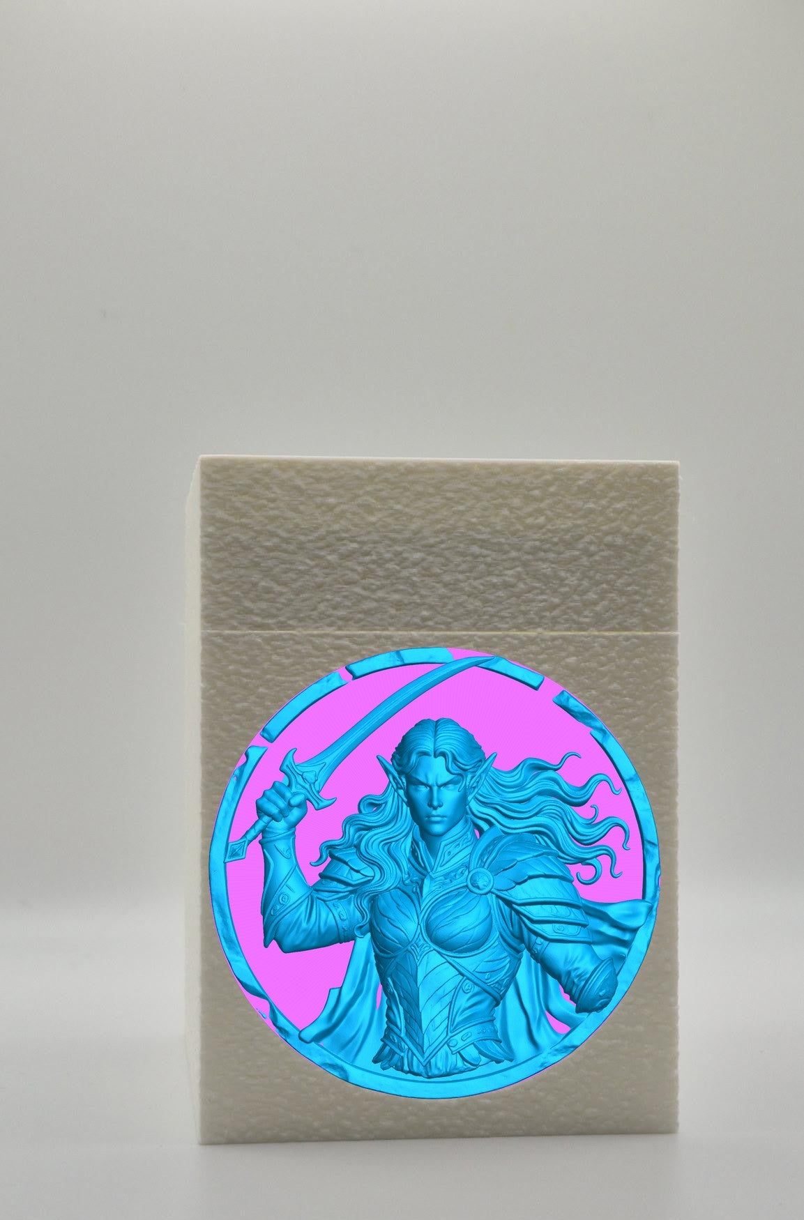 Elvish Warrior Card Box — White