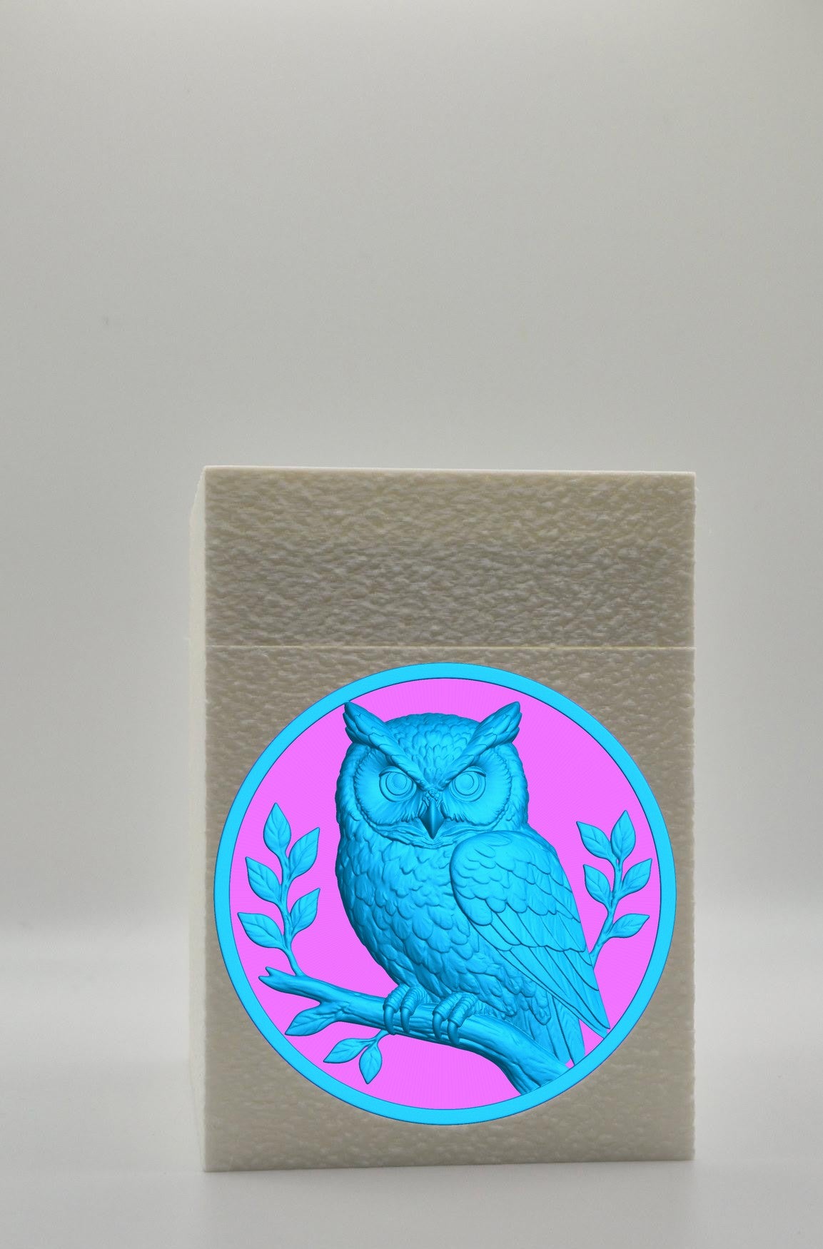 Owl Card Box — White