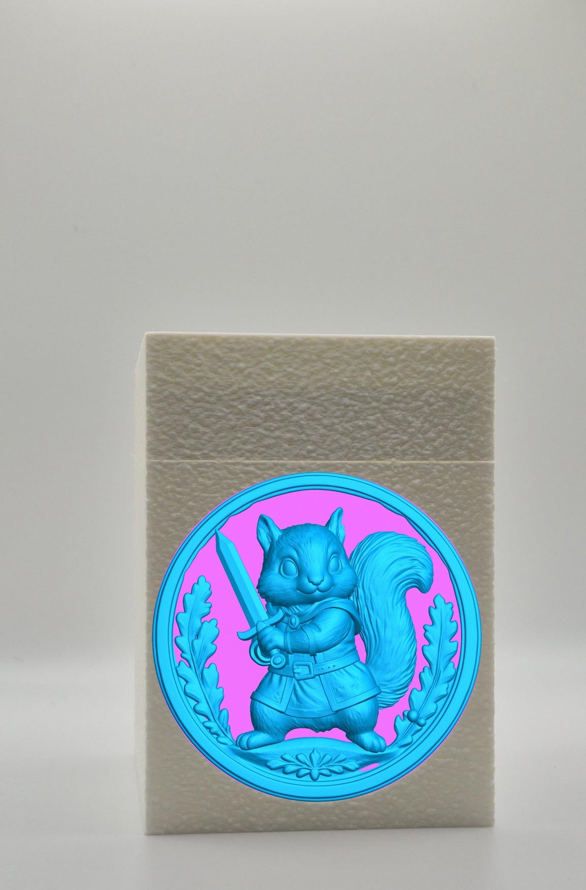 Squirrel Card Box — White