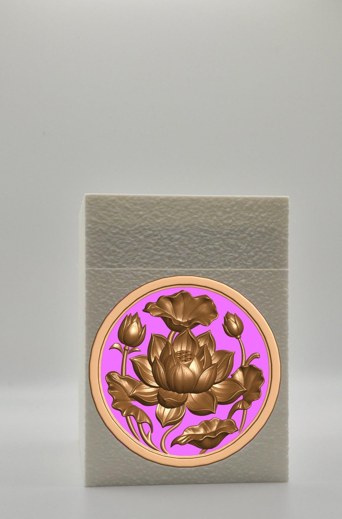 Lotus Card Box — White