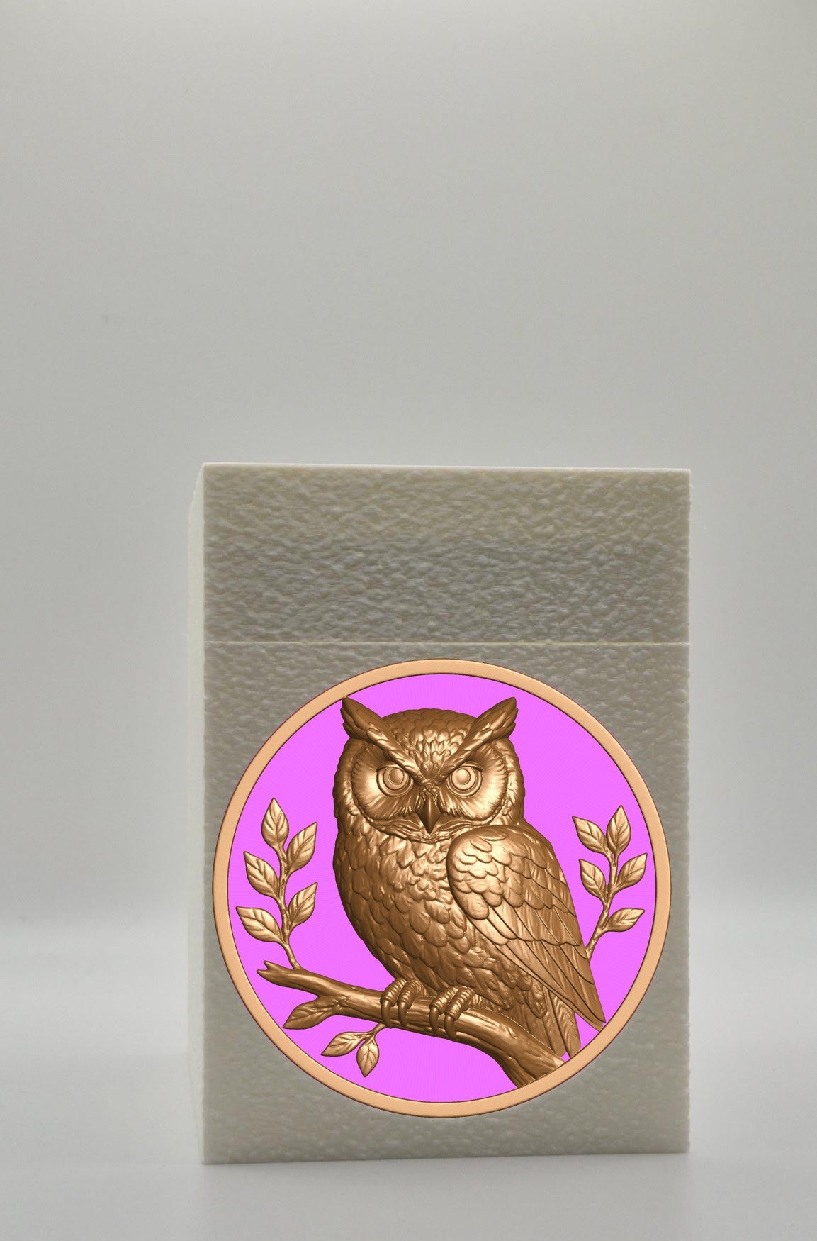 Owl Card Box — White