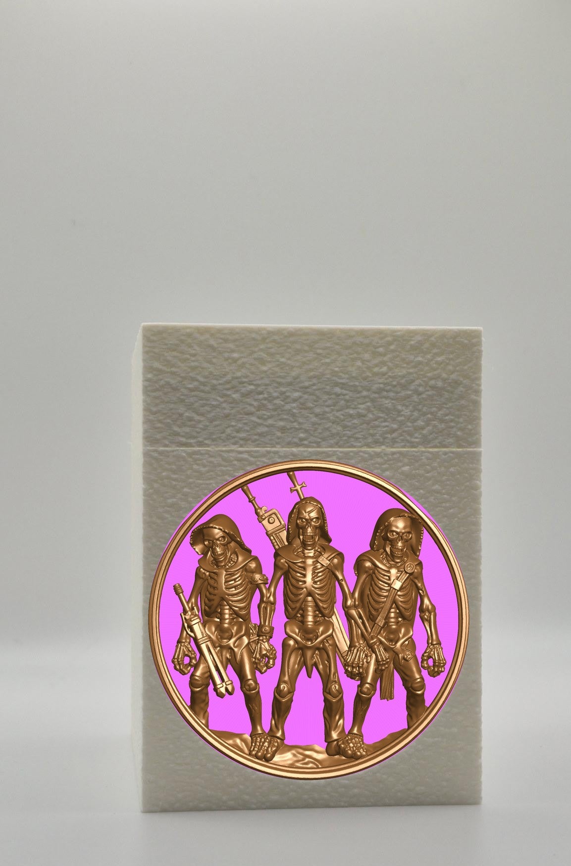 Skeleton Army Card Box — White