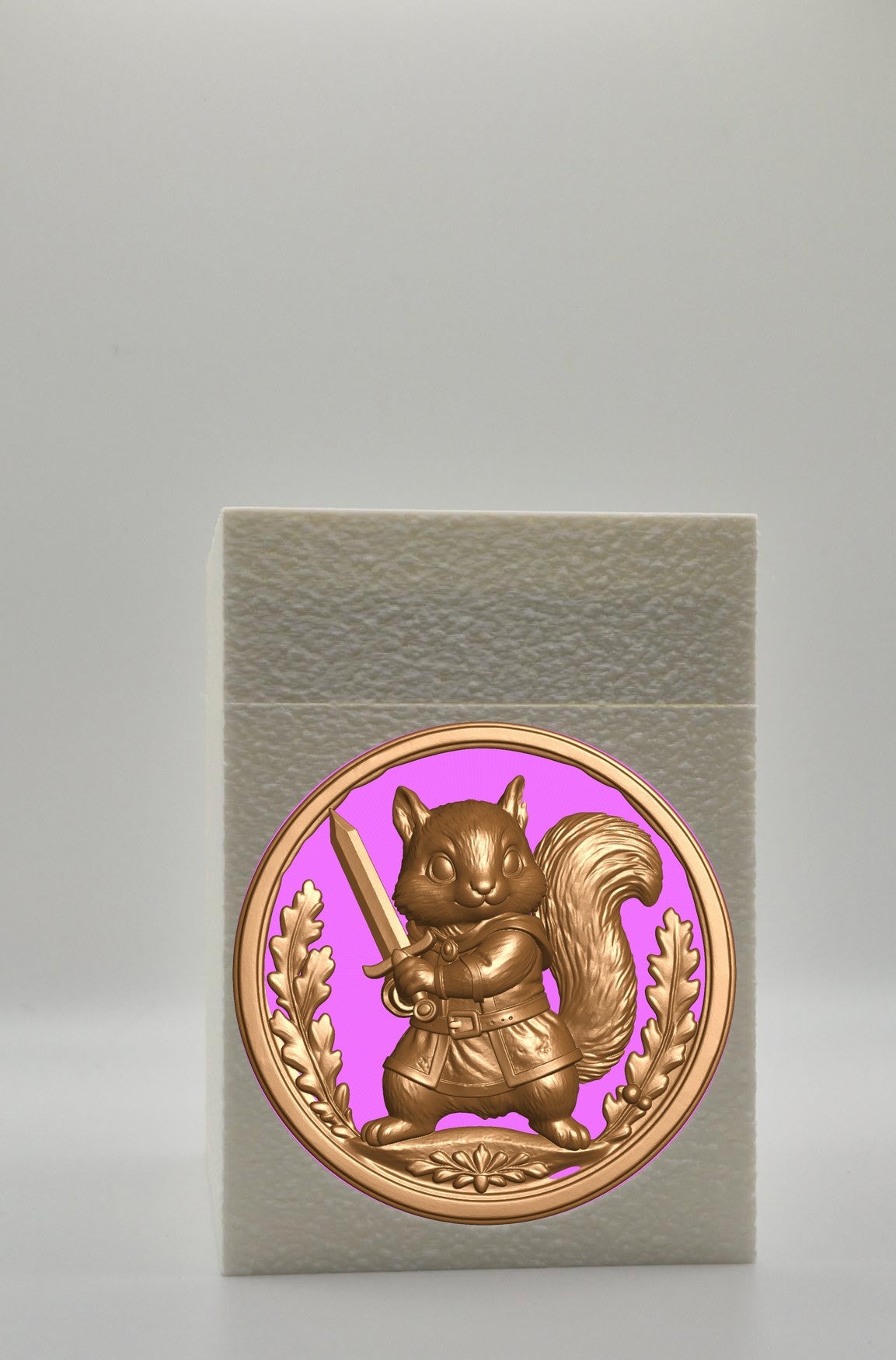Squirrel Card Box — White