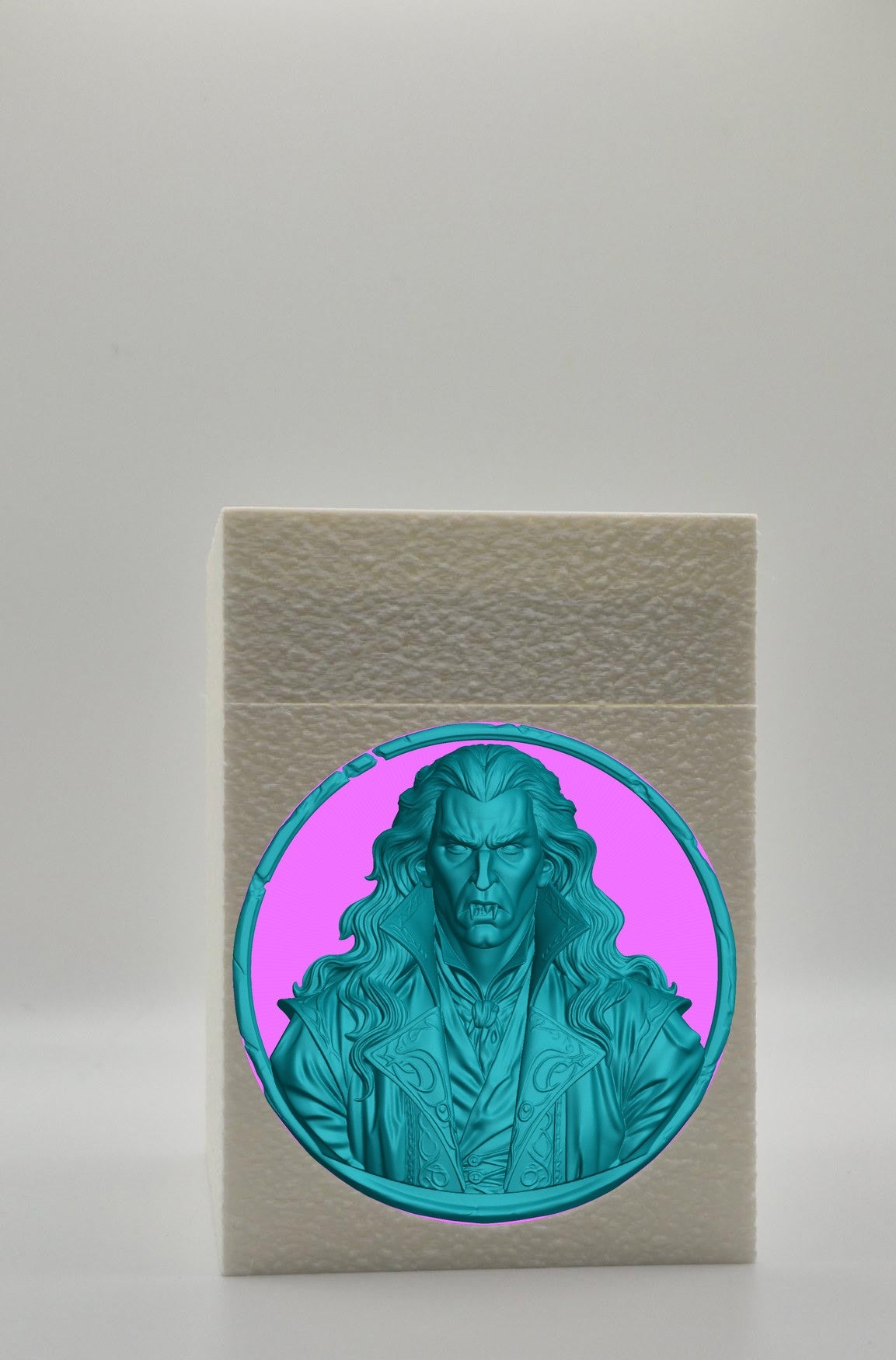 Gothic Vampire Card Box — White