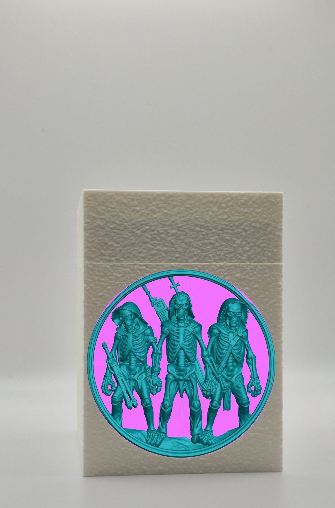 Skeleton Army Card Box — White