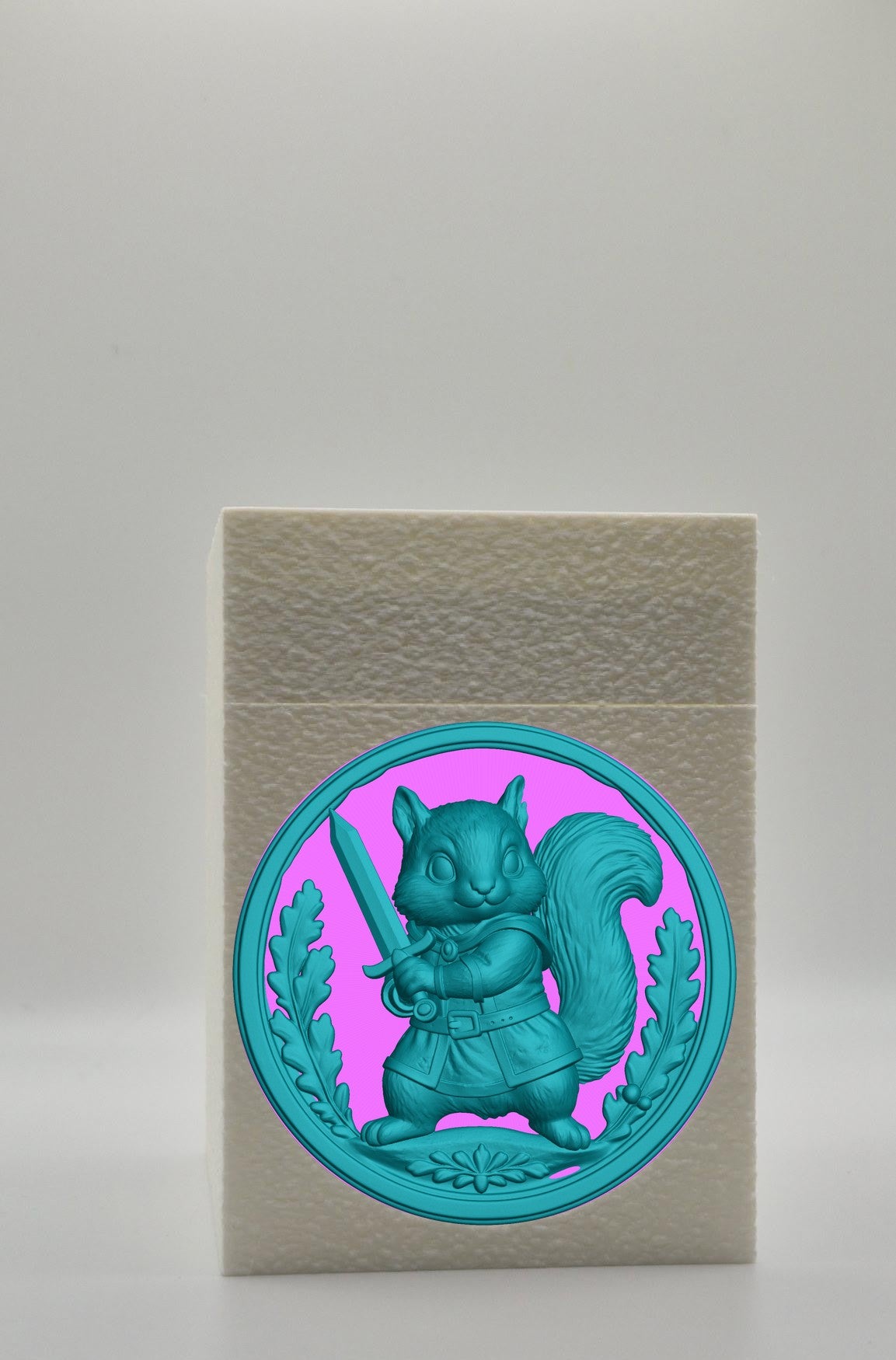 Squirrel Card Box — White