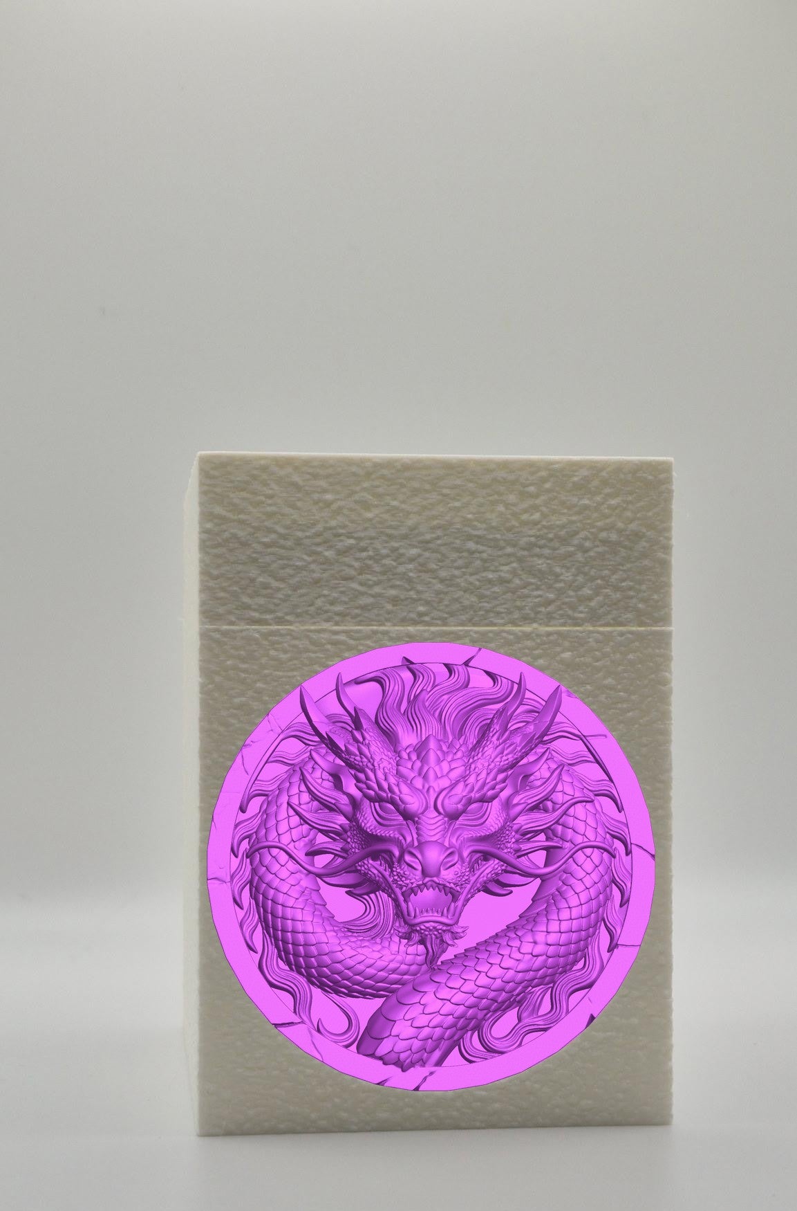 Dragon Card Box — White