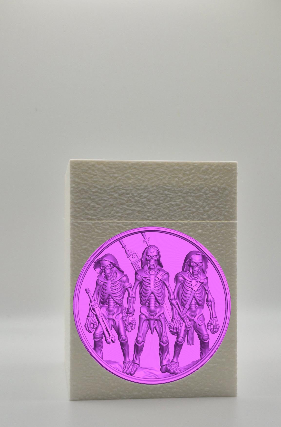 Skeleton Army Card Box — White