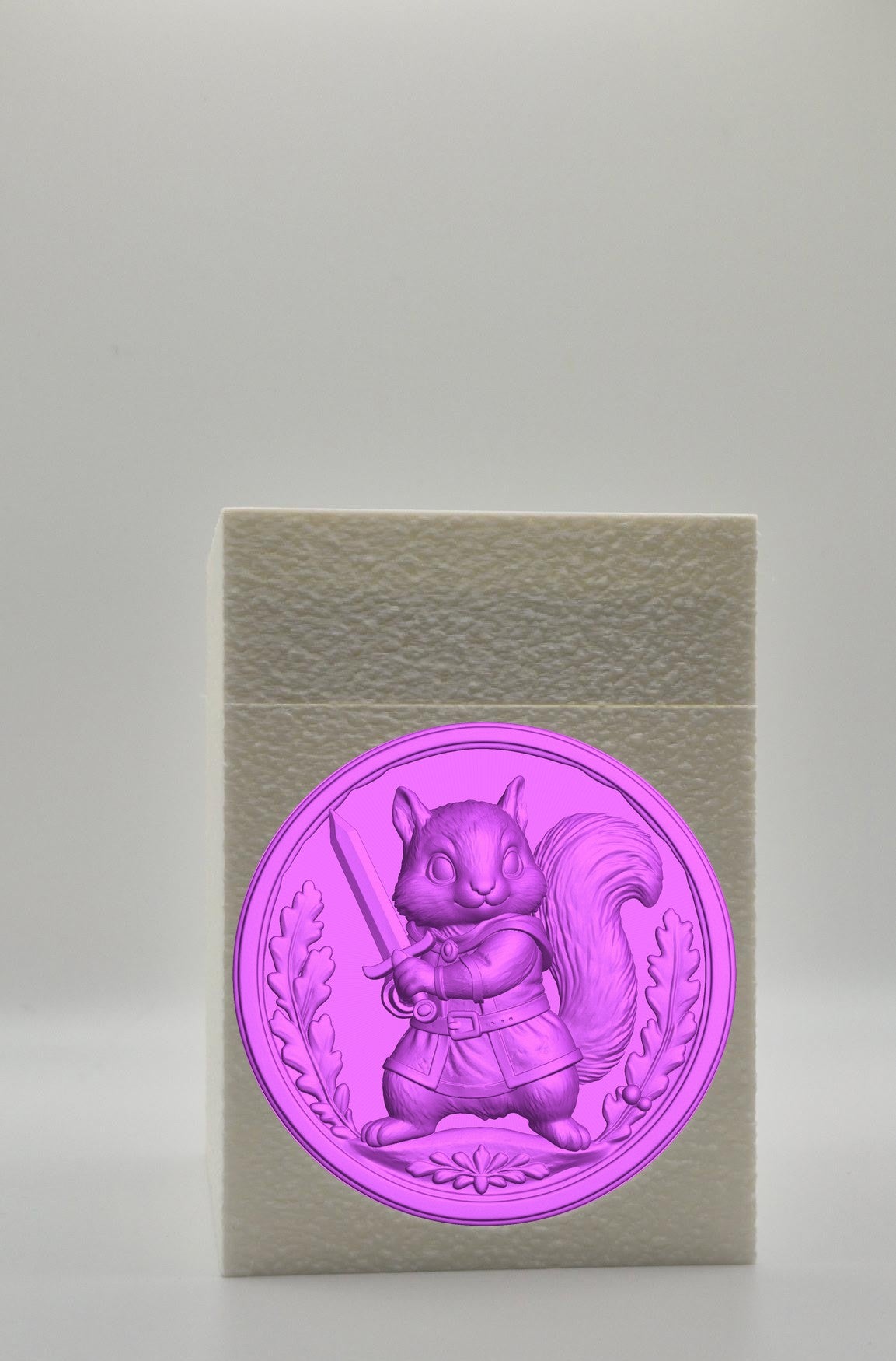 Squirrel Card Box — White