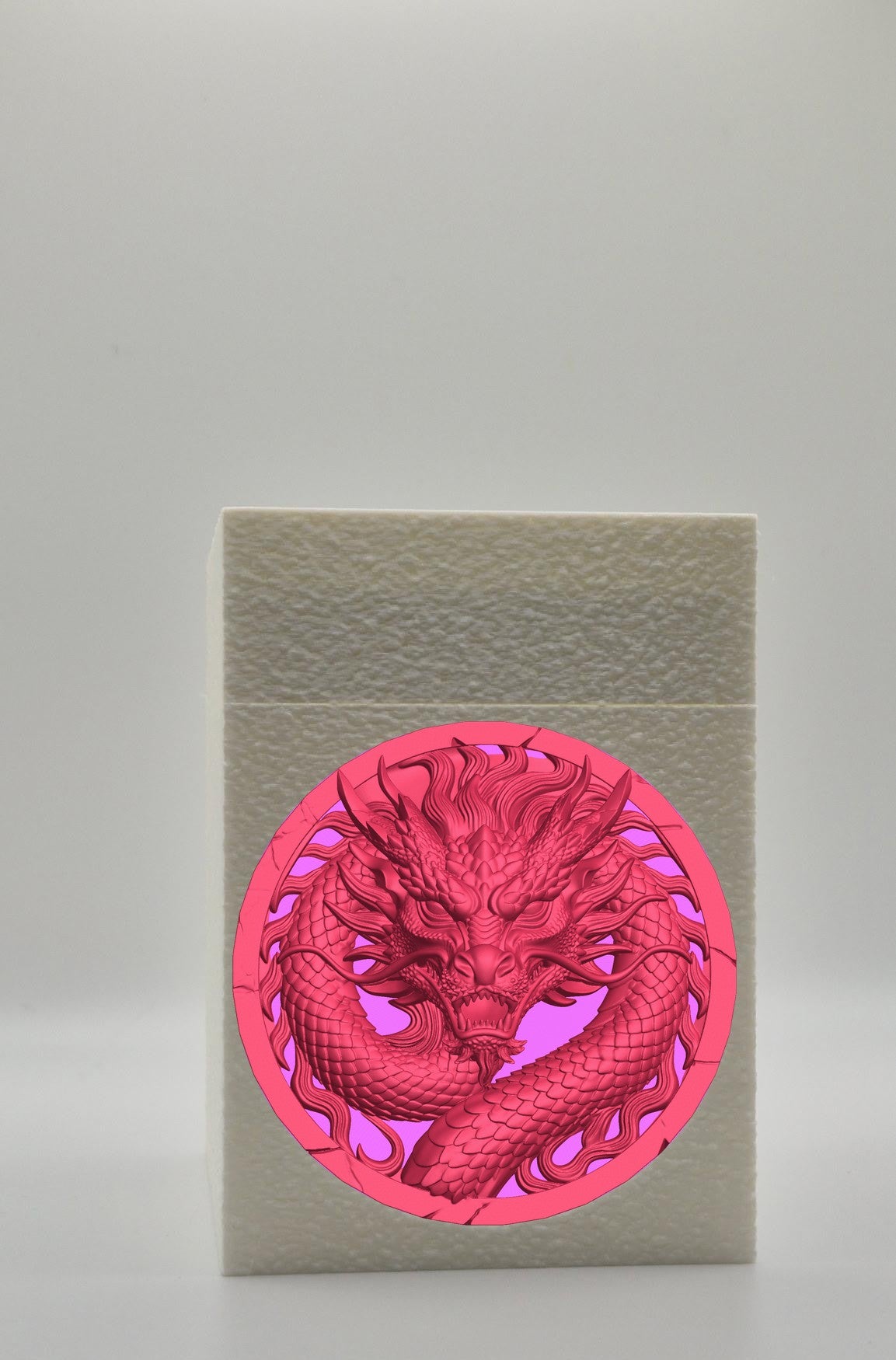 Dragon Card Box — White