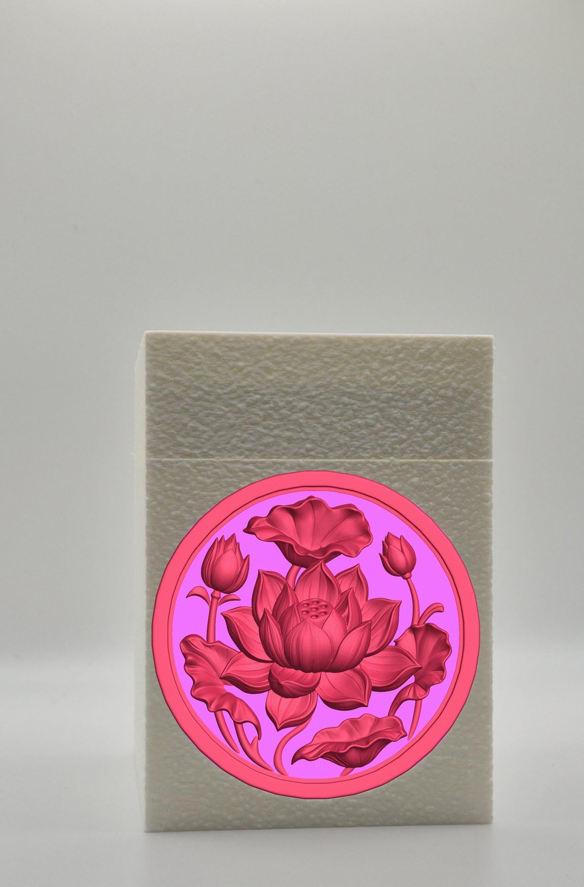 Lotus Card Box — White