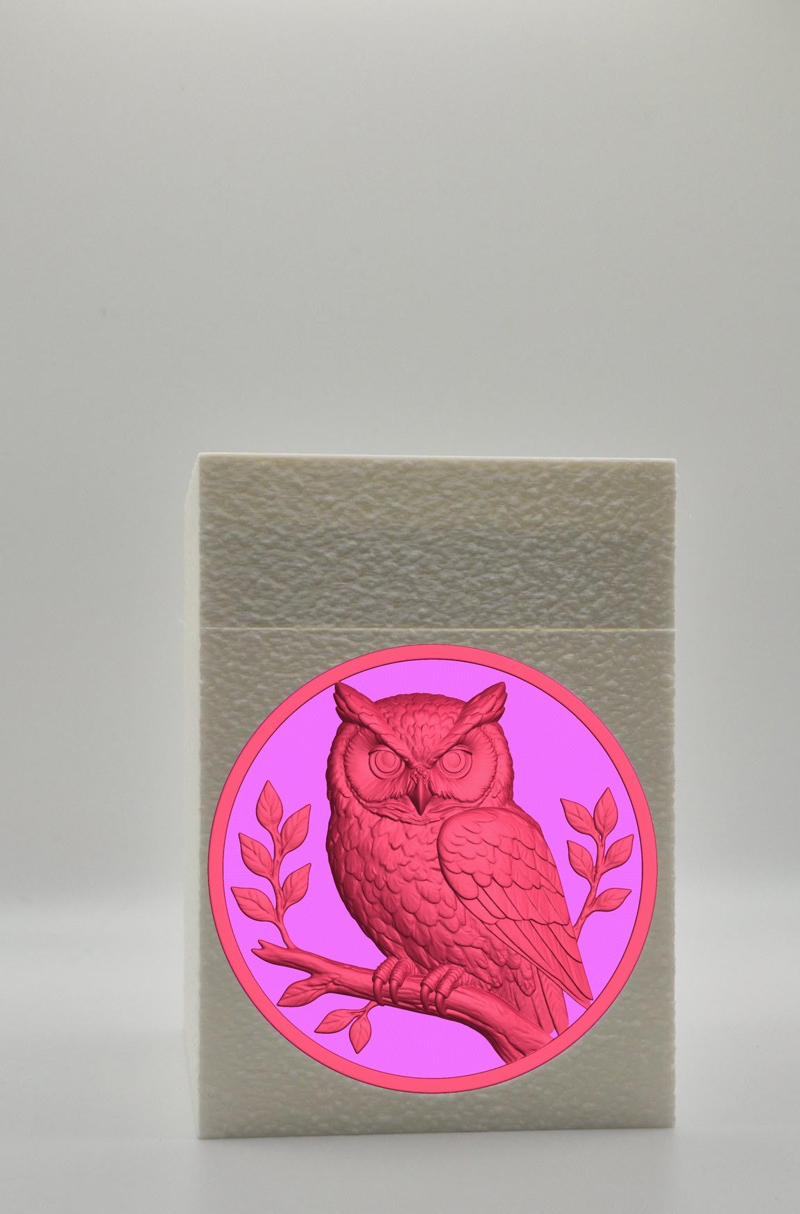 Owl Card Box — White