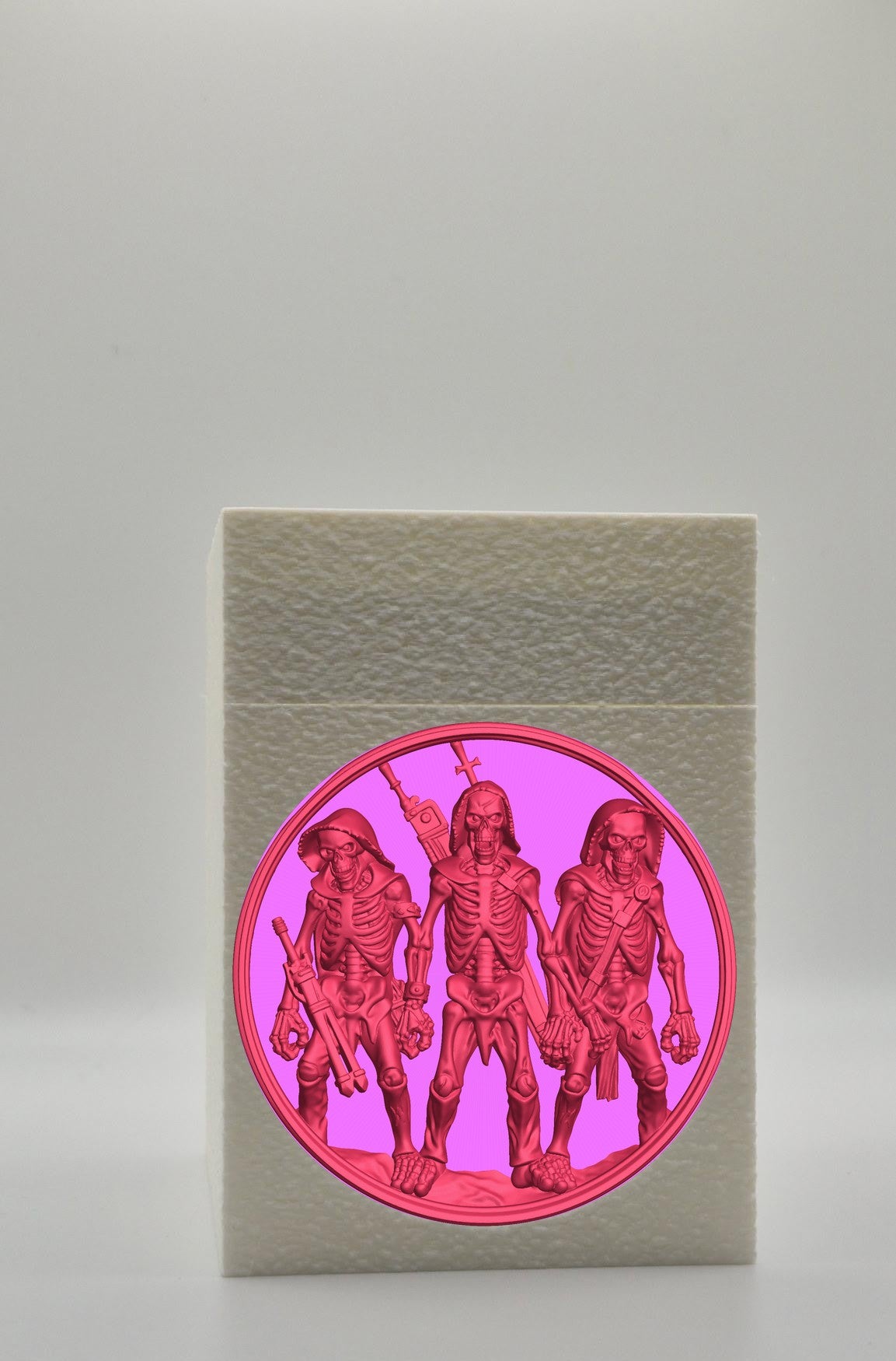 Skeleton Army Card Box — White
