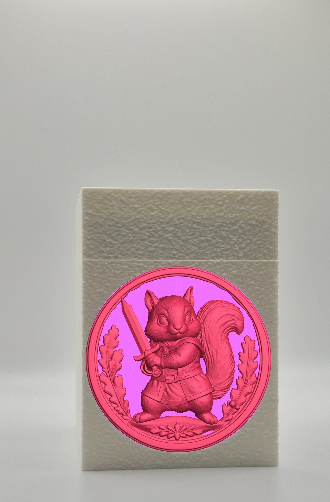 Squirrel Card Box — White