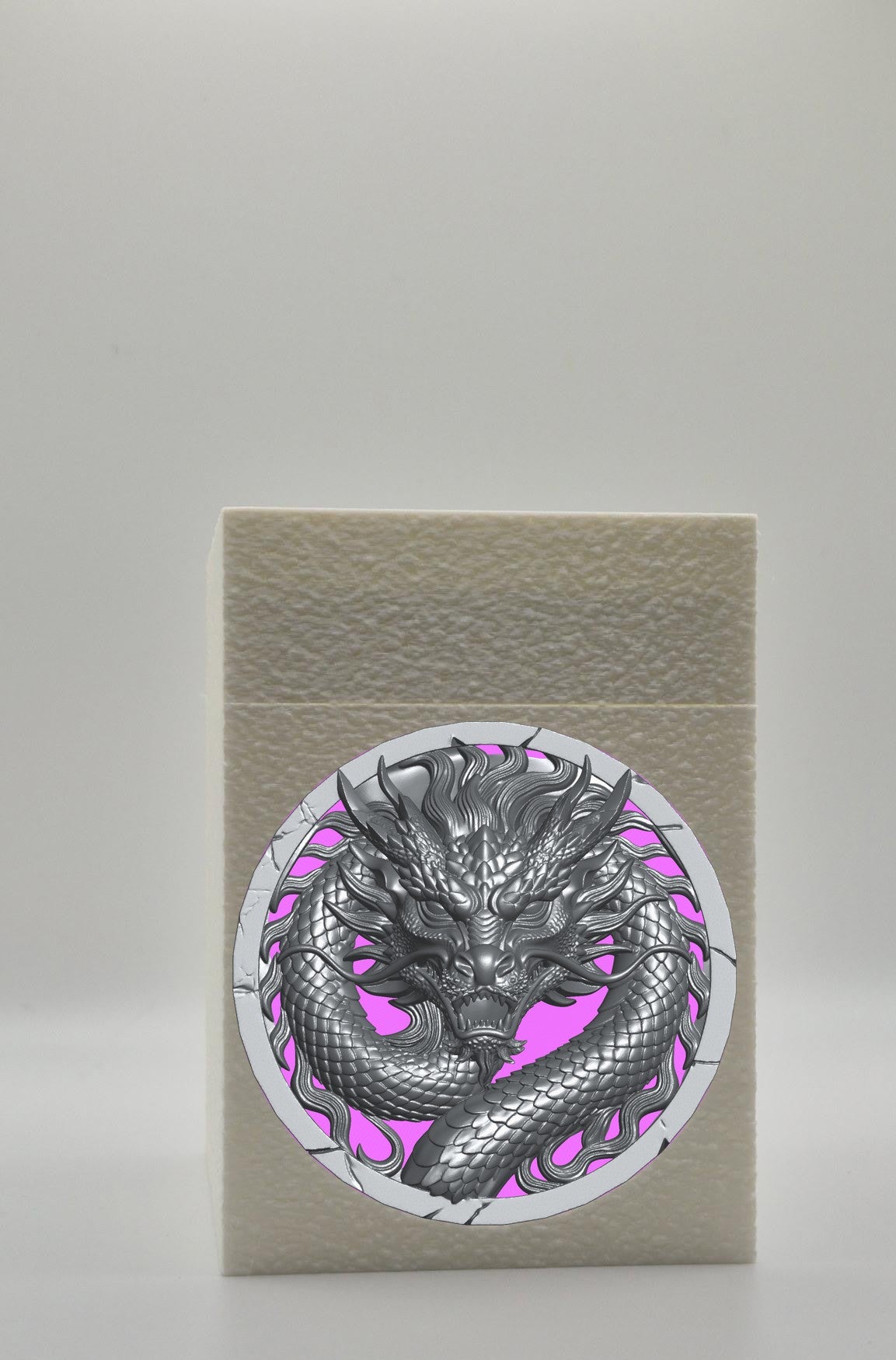Dragon Card Box — White