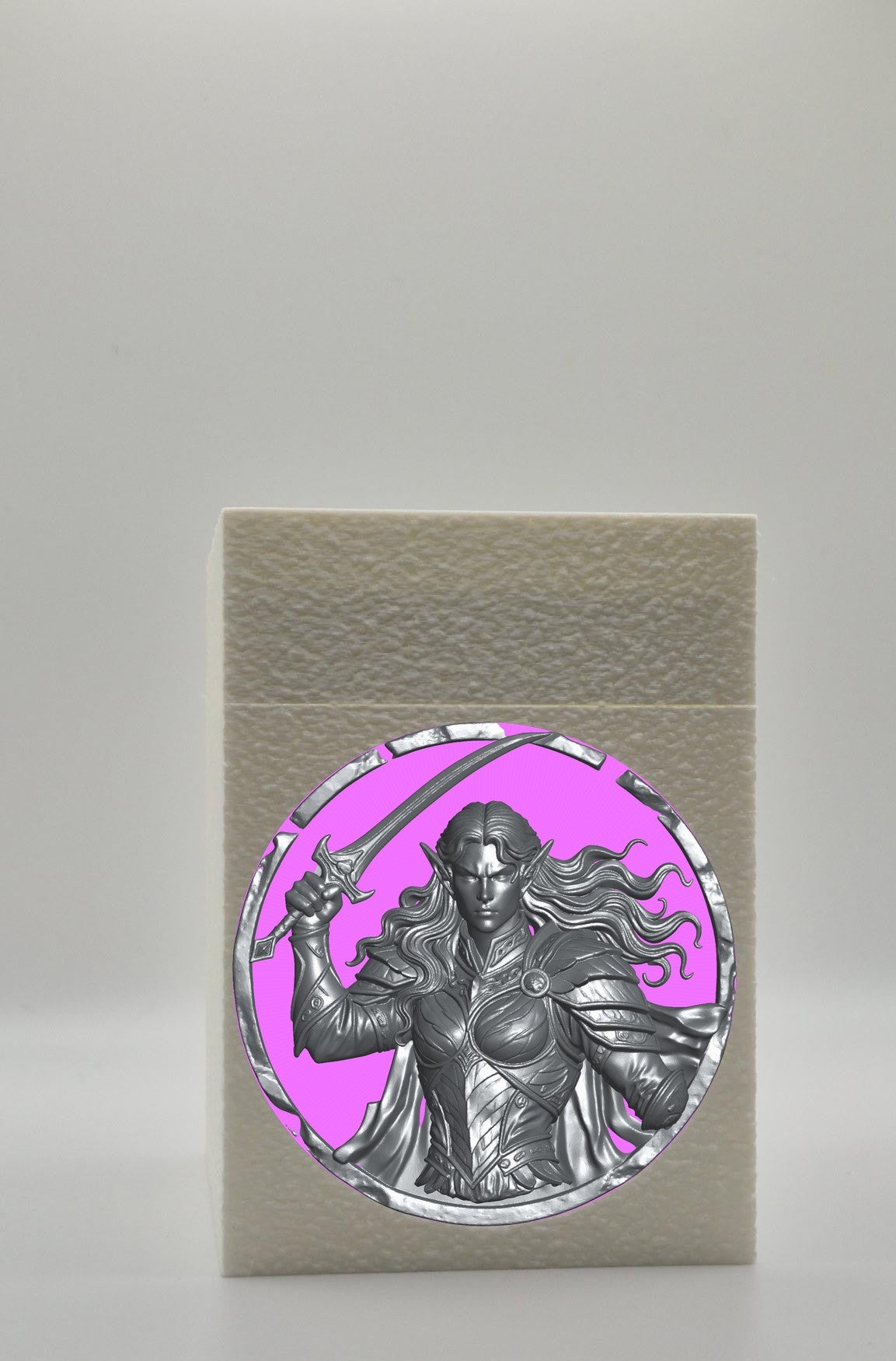 Elvish Warrior Card Box — White