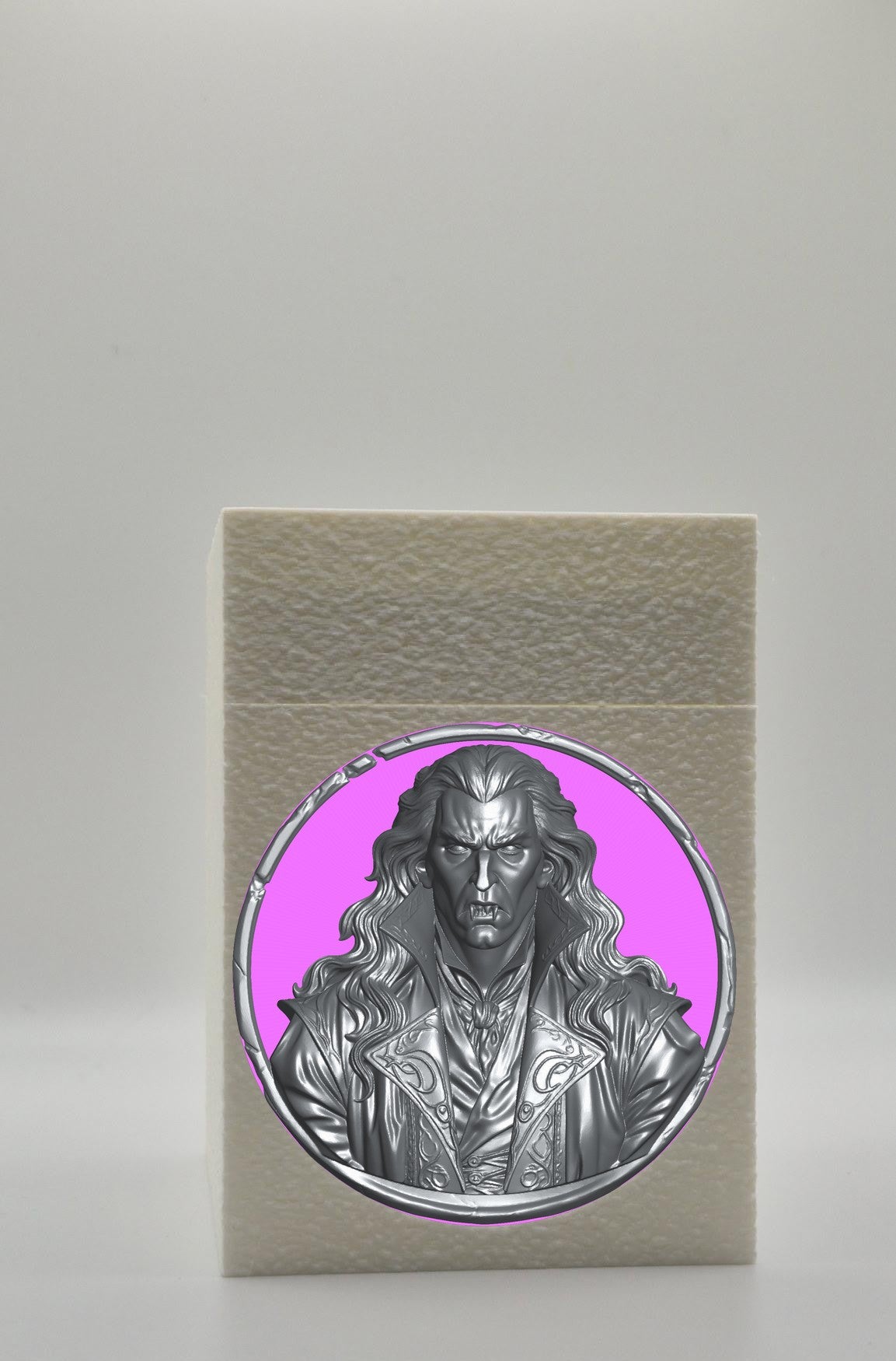 Gothic Vampire Card Box — White