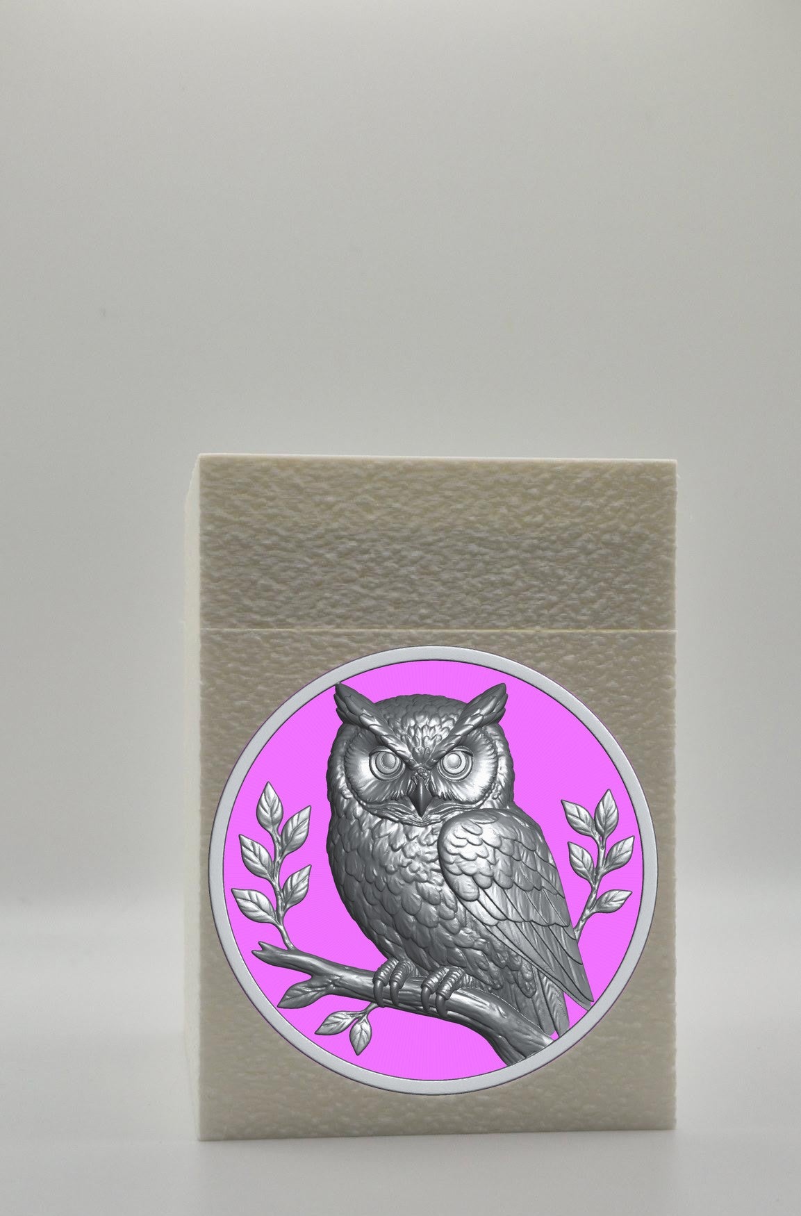 Owl Card Box — White